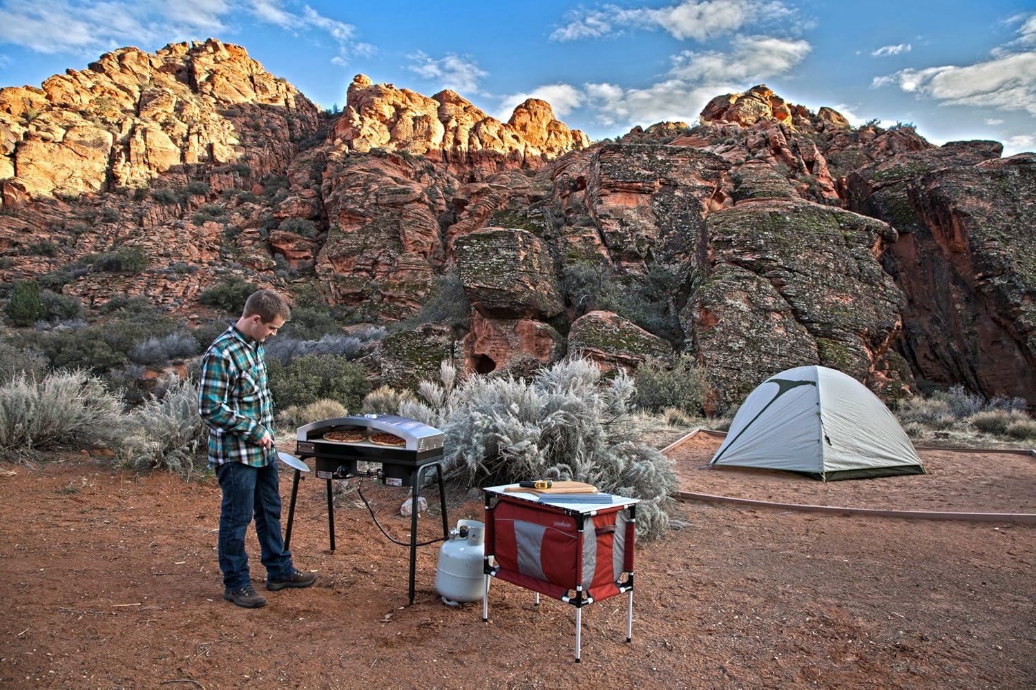 Camp Chef Mountain Series Table and Organizer - Red