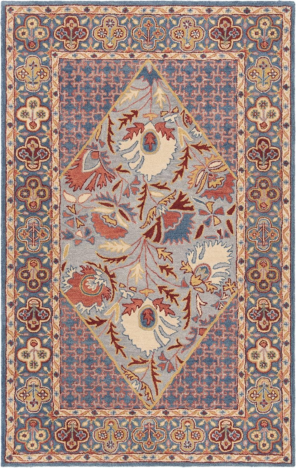 SAFAVIEH Antiquity Harland Oriental Area Rug, Blue/Red, 6' x 9'