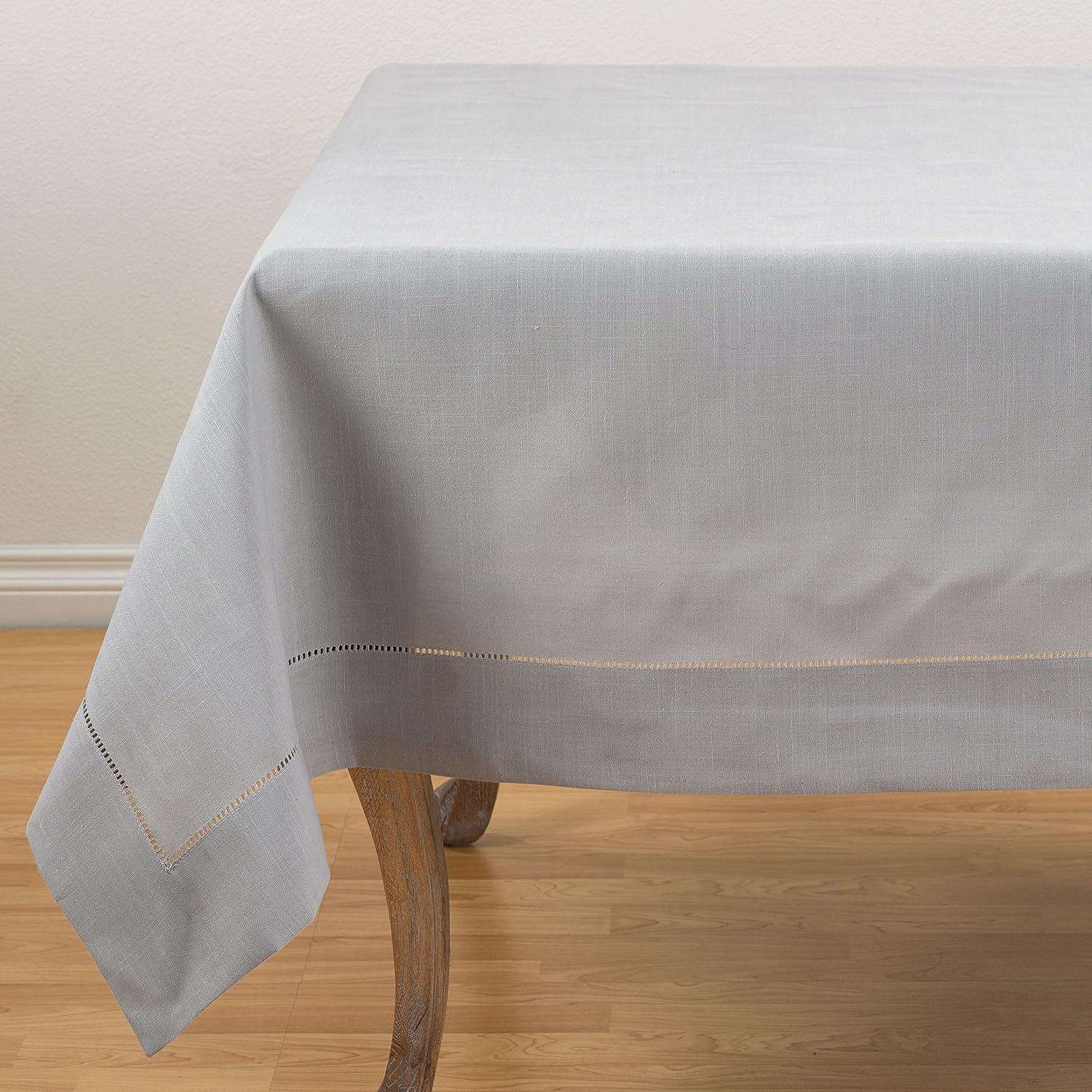 Saro Lifestyle Classic Hemstitch Border Tablecloth