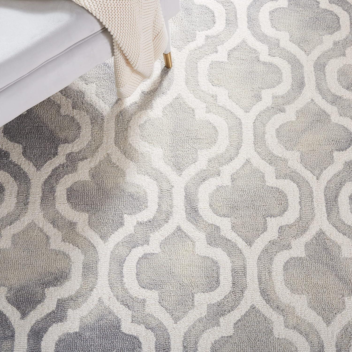 Dip Dye DDY537 Hand Tufted Indoor Area Rug - Grey/Ivory - 9'x12' - Safavieh