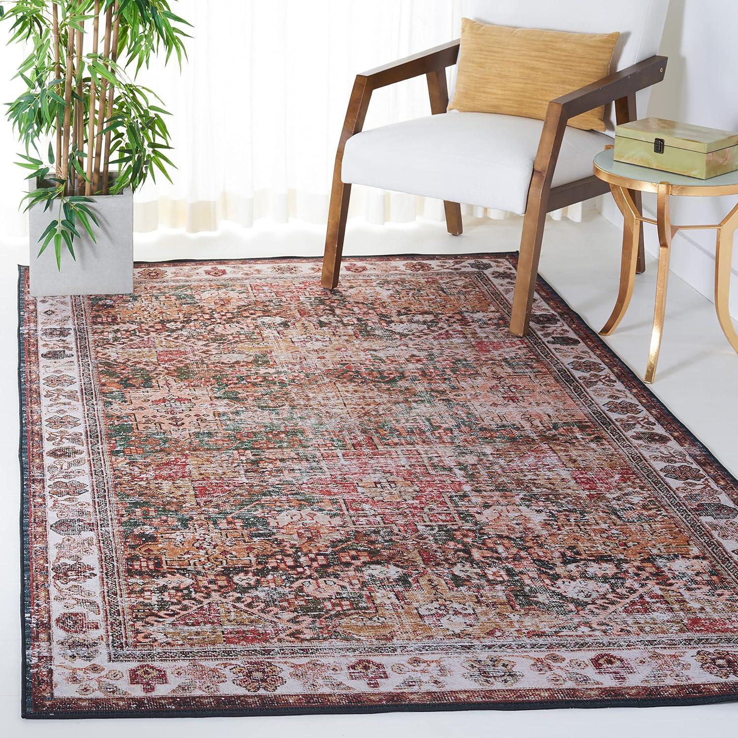 Tucson TSN114 Power Loomed Machine Washable Area Rug  - Safavieh