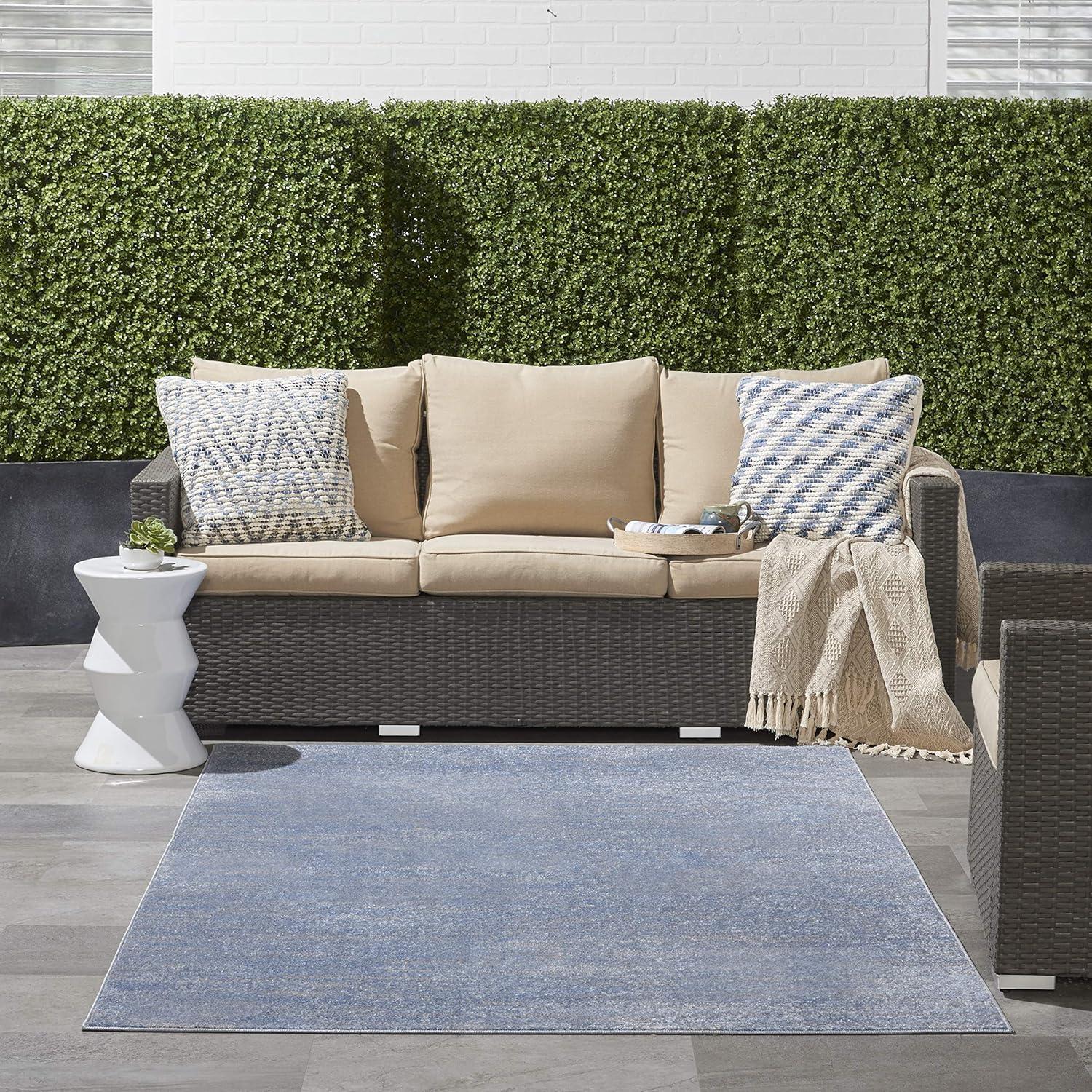 Beachcrest Home™ Rectangle Essentials 5' x 7' Area Rug in Blue