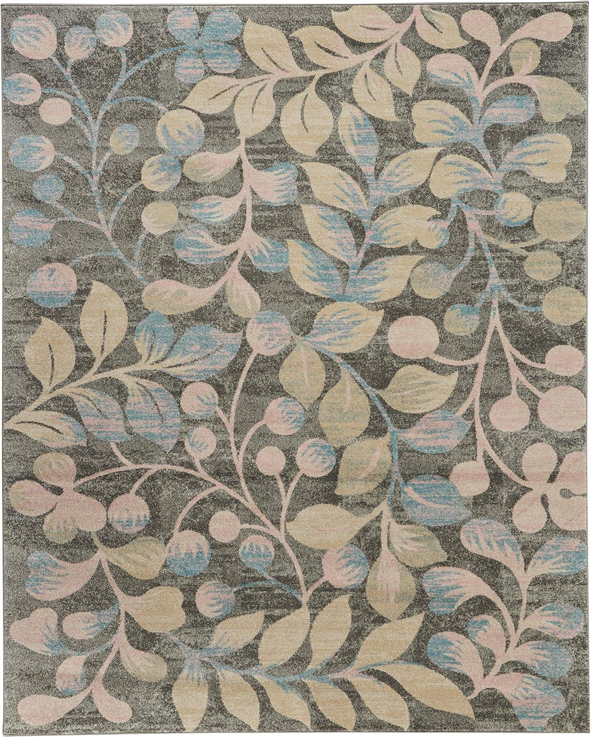 Nourison Tranquil Botanical Vine and Bloom Indoor Area Rug