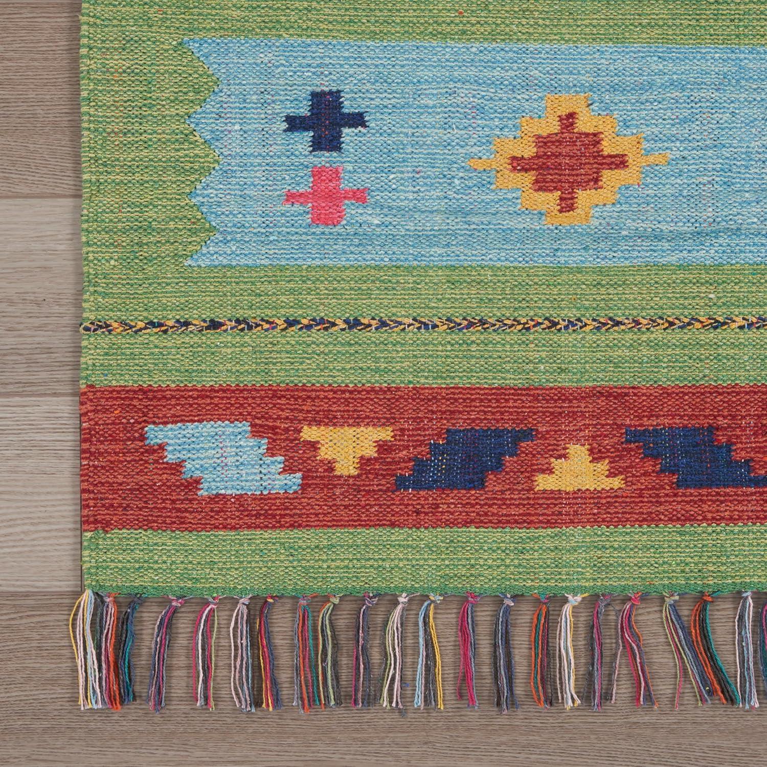 Nourison Baja Boho Geometric Southwestern Flatwoven Indoor Rug