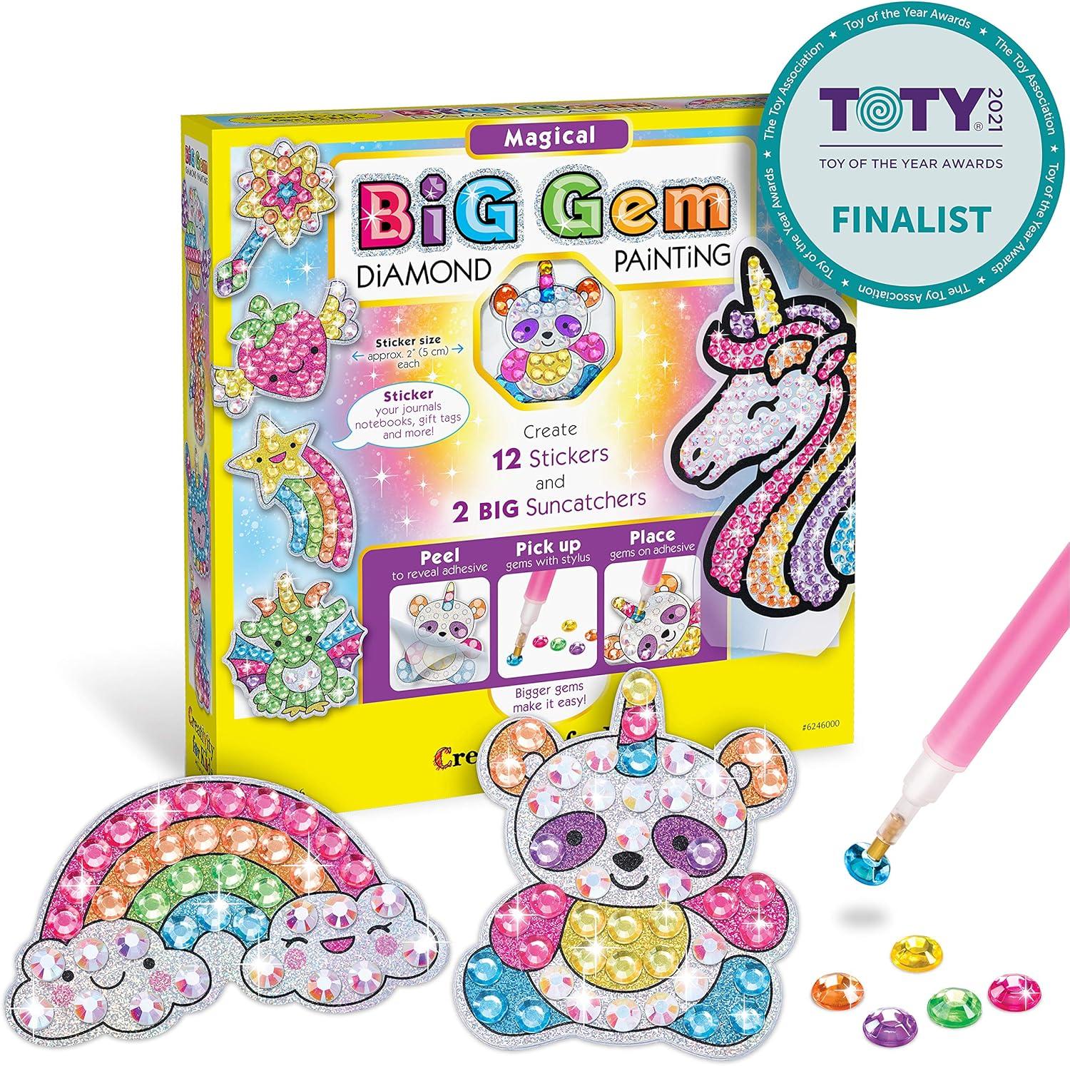 Creativity for Kids Gem Diamond Painting Kit: Magical Unicorn Crafts, Kids Gifts, Girl Toys 6-8+