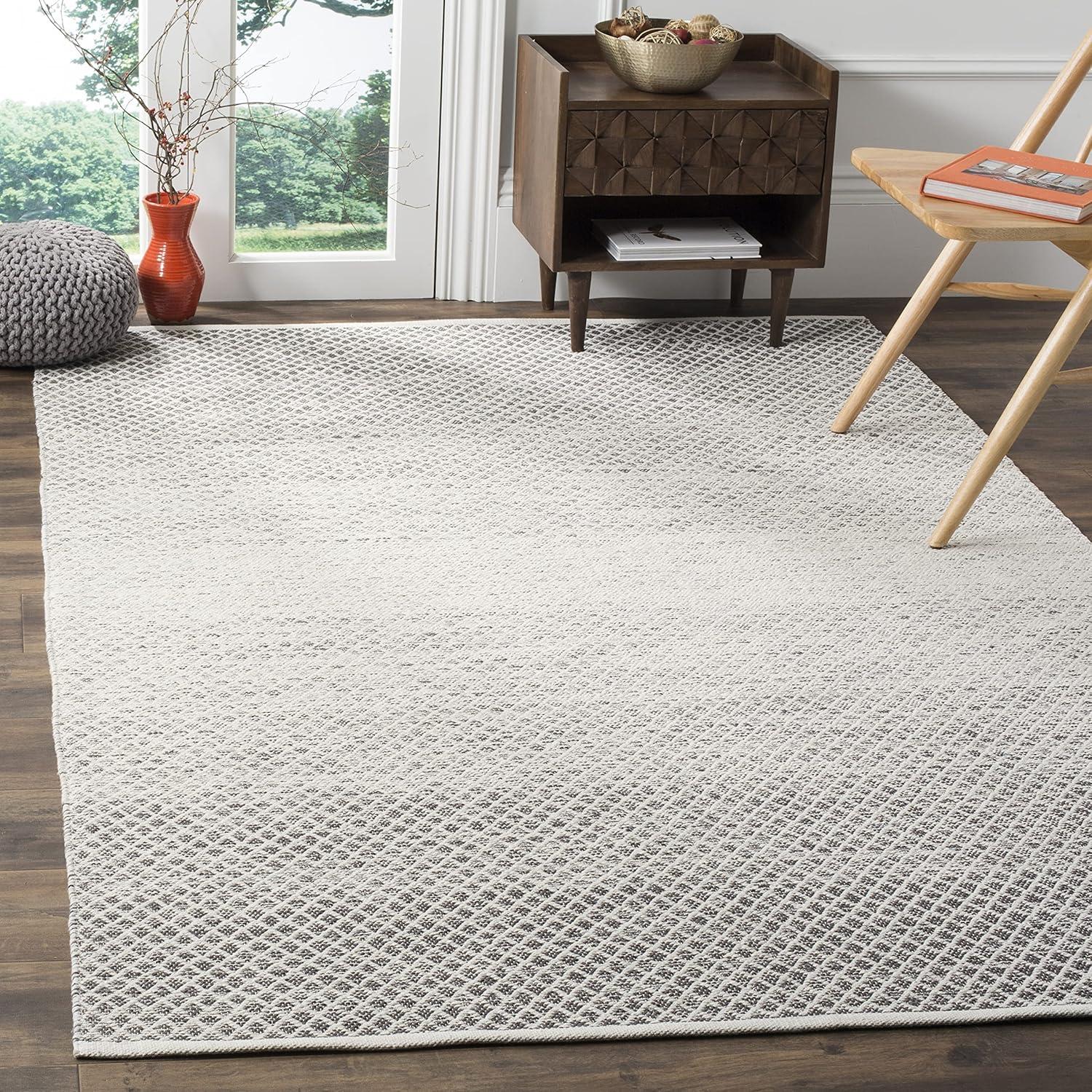 Montauk MTK601 Hand Woven Indoor Area Rug - Light Grey/Ivory - 5'x8' - Safavieh