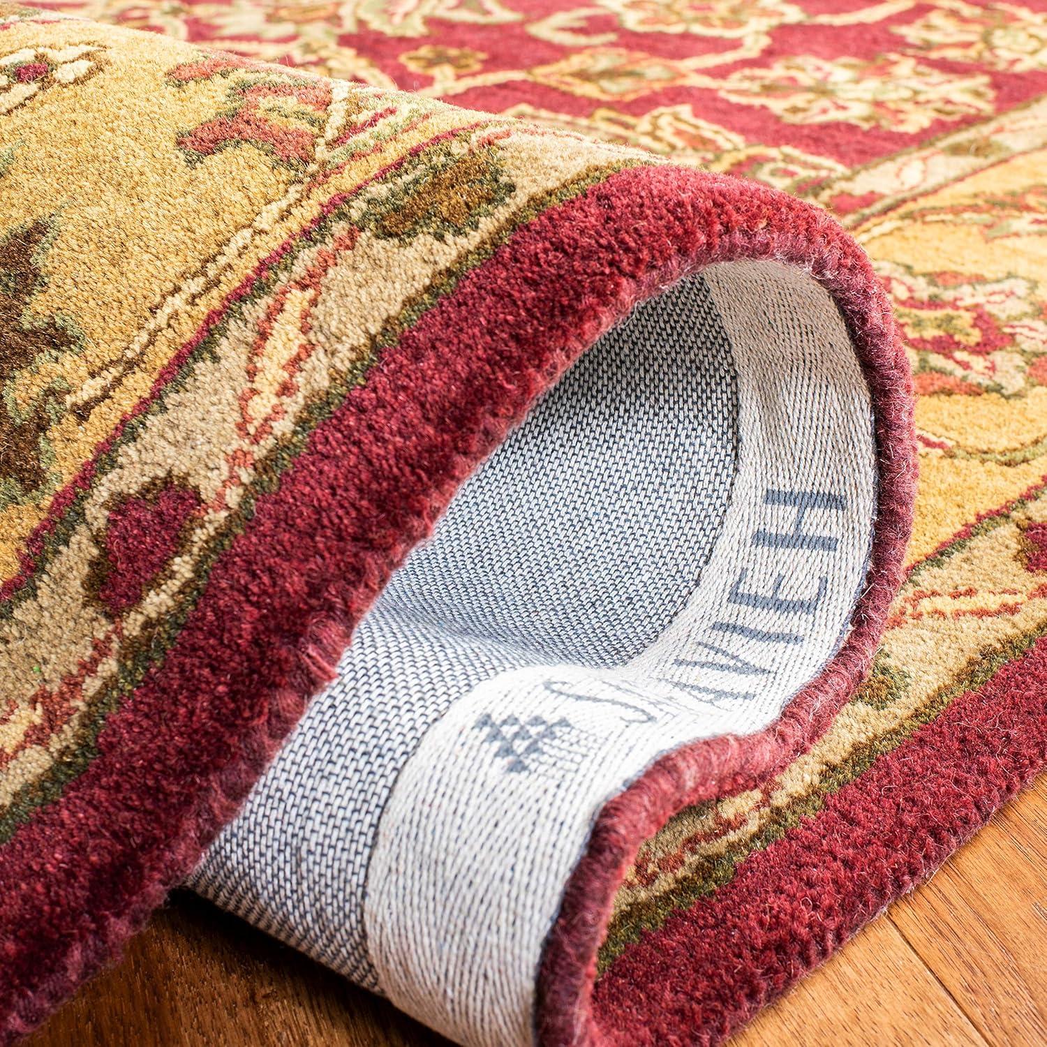 Golden Jaipur GJ250 Hand Tufted Accent Rug - Burgundy/Gold - 2'x3' - Safavieh.