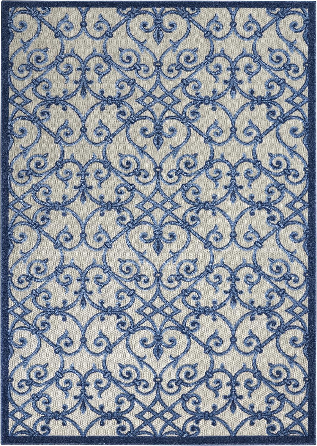 Lark Manor™ Rectangle Isalia 3'6" x 5'6" Area Rug in Blue/Gray