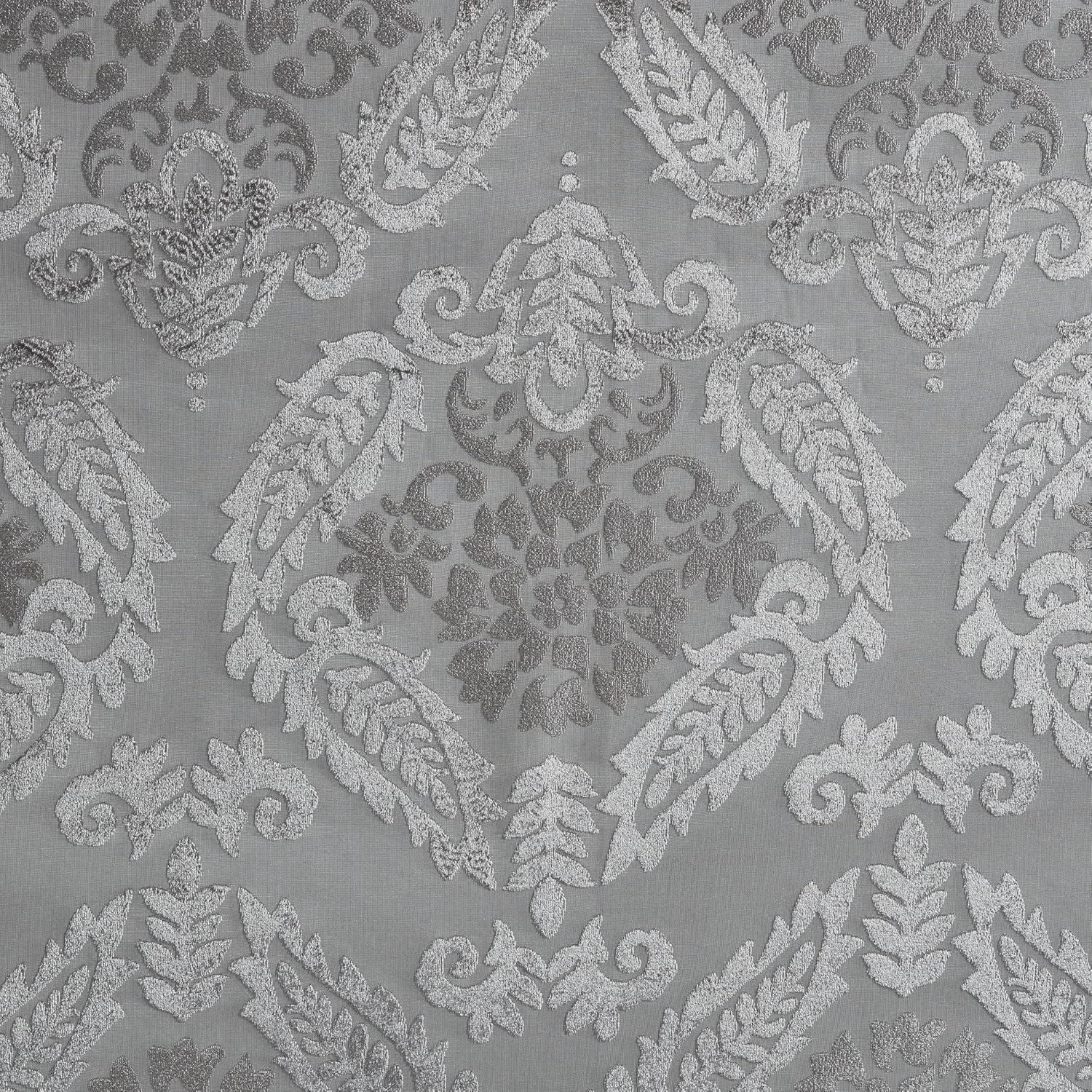 Madison Park Amelia Knitted Jacquard Paisley Total Blackout Grommet Top Single Curtain Panel