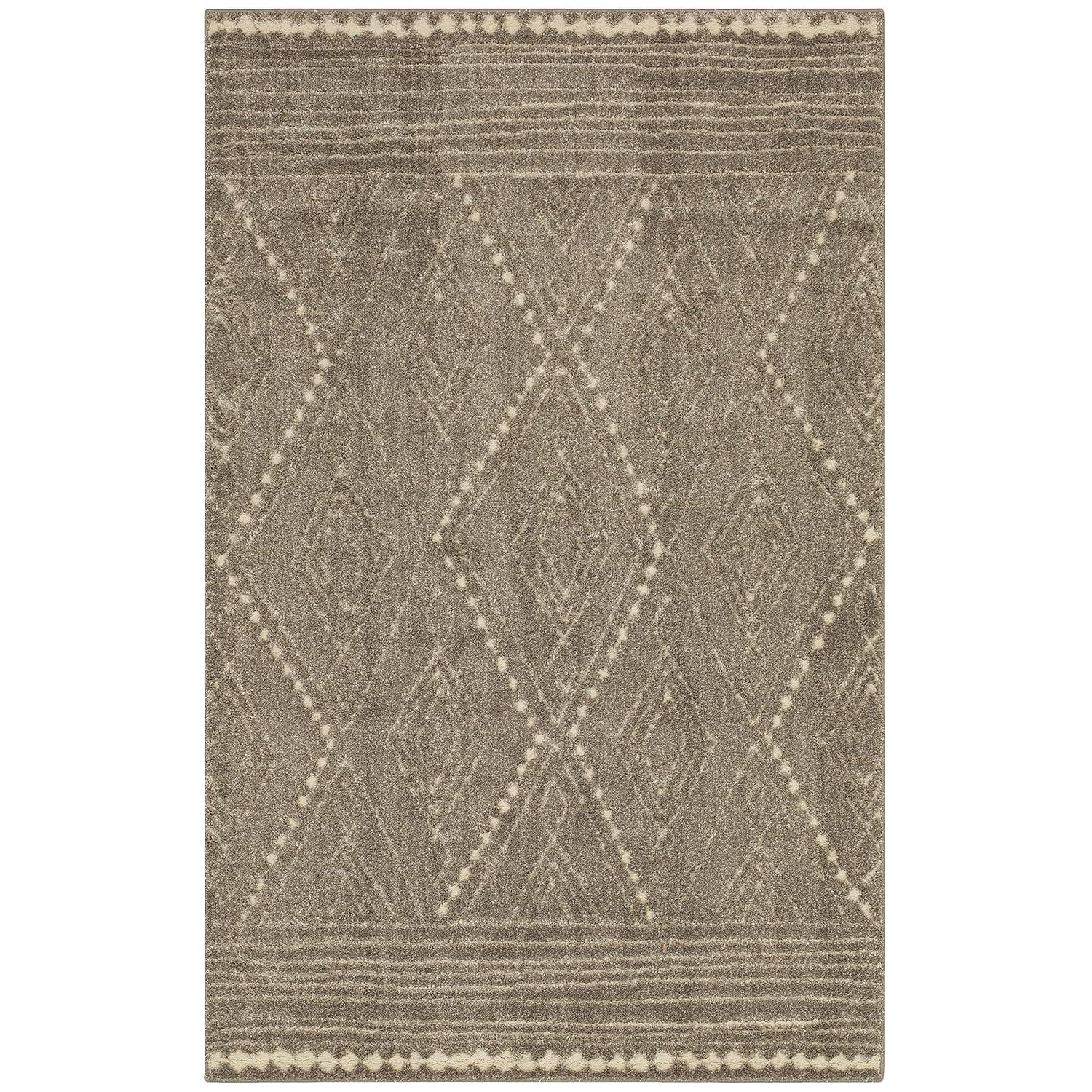 Mohawk Home Vado Geometric Indoor Woven Area Rug, Tan, 3' 4" x 5'