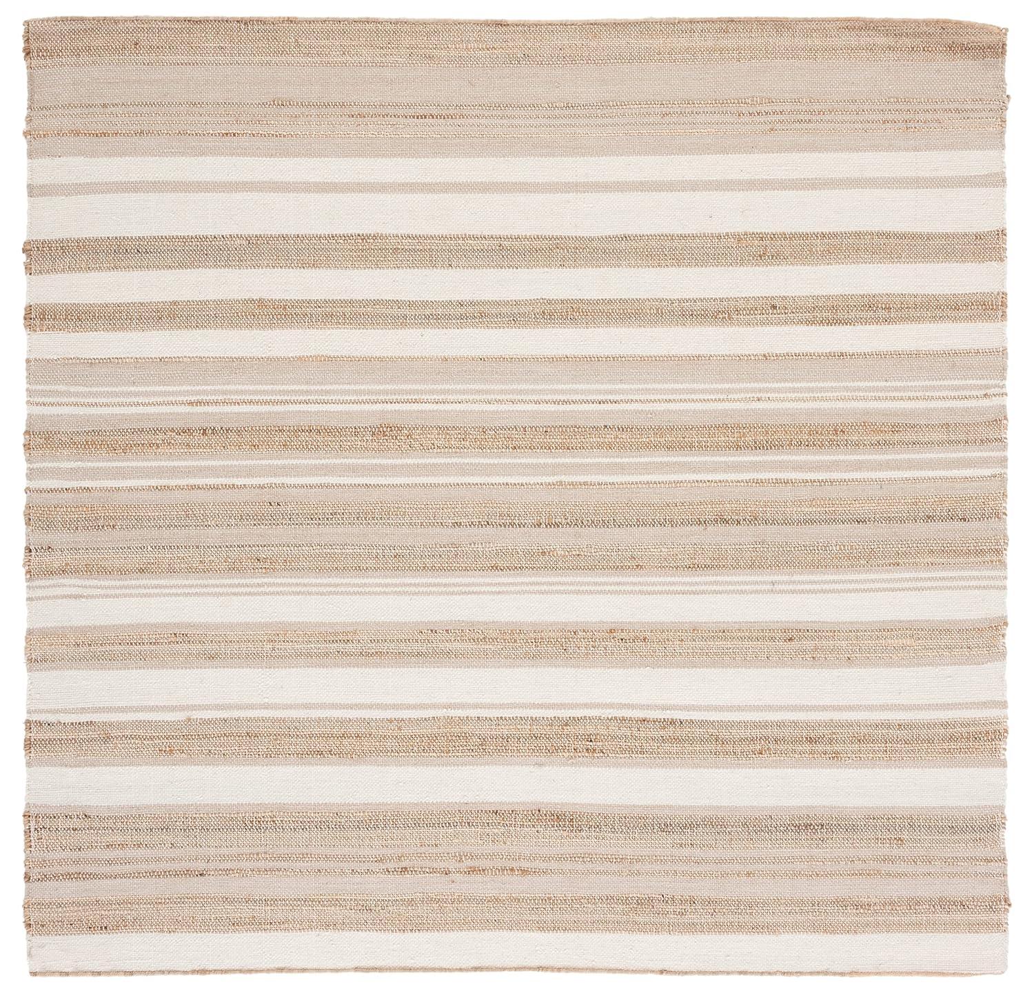 Highland Dunes Grice Hand Woven 50% Jute, 50% Wool Striped Rug