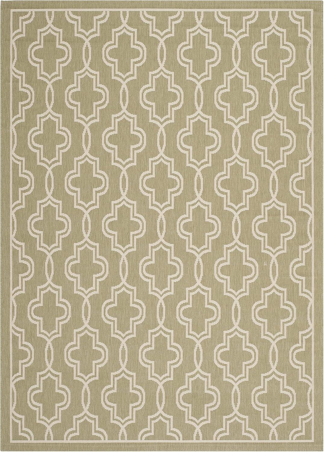 Martha Stewart Collection - MSR4274 - Indoor Power Loomed Area Rugs - Green/Beige - 6'7"x9'6"