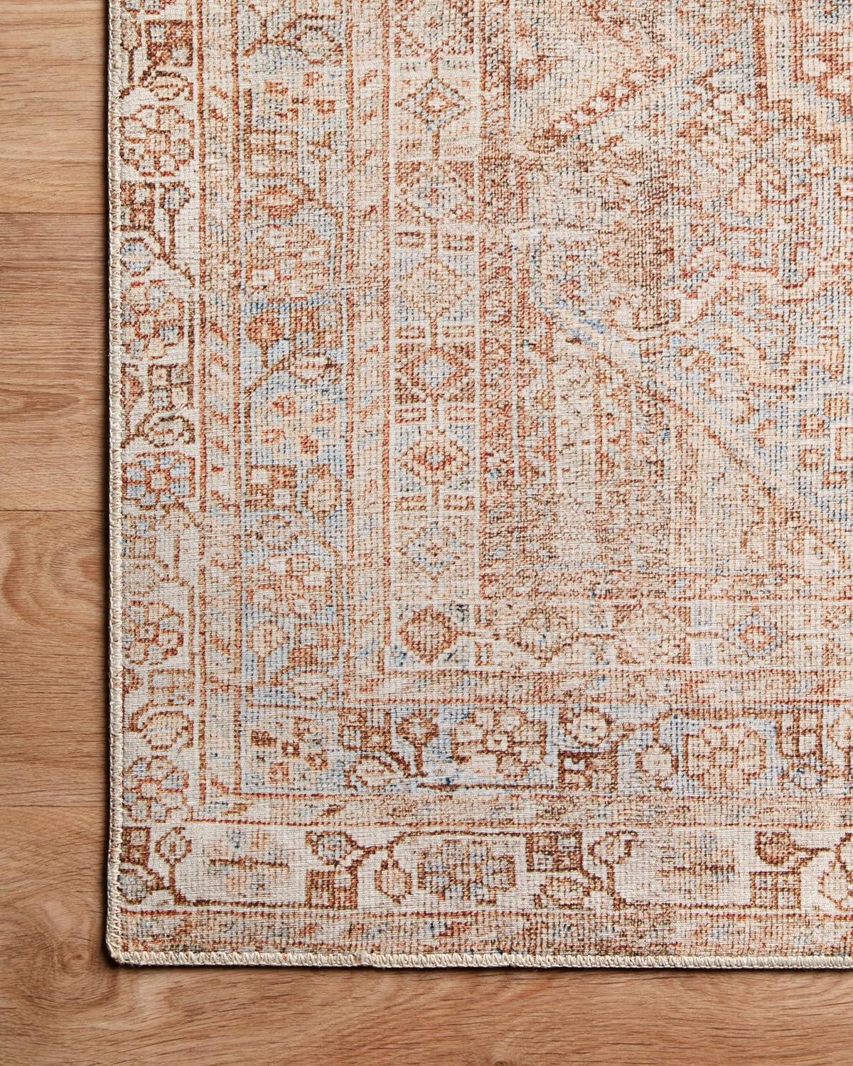 Jules Rug by Chris Loves Julia x Loloi - Tangerine and Mist / 9'6" x 14"