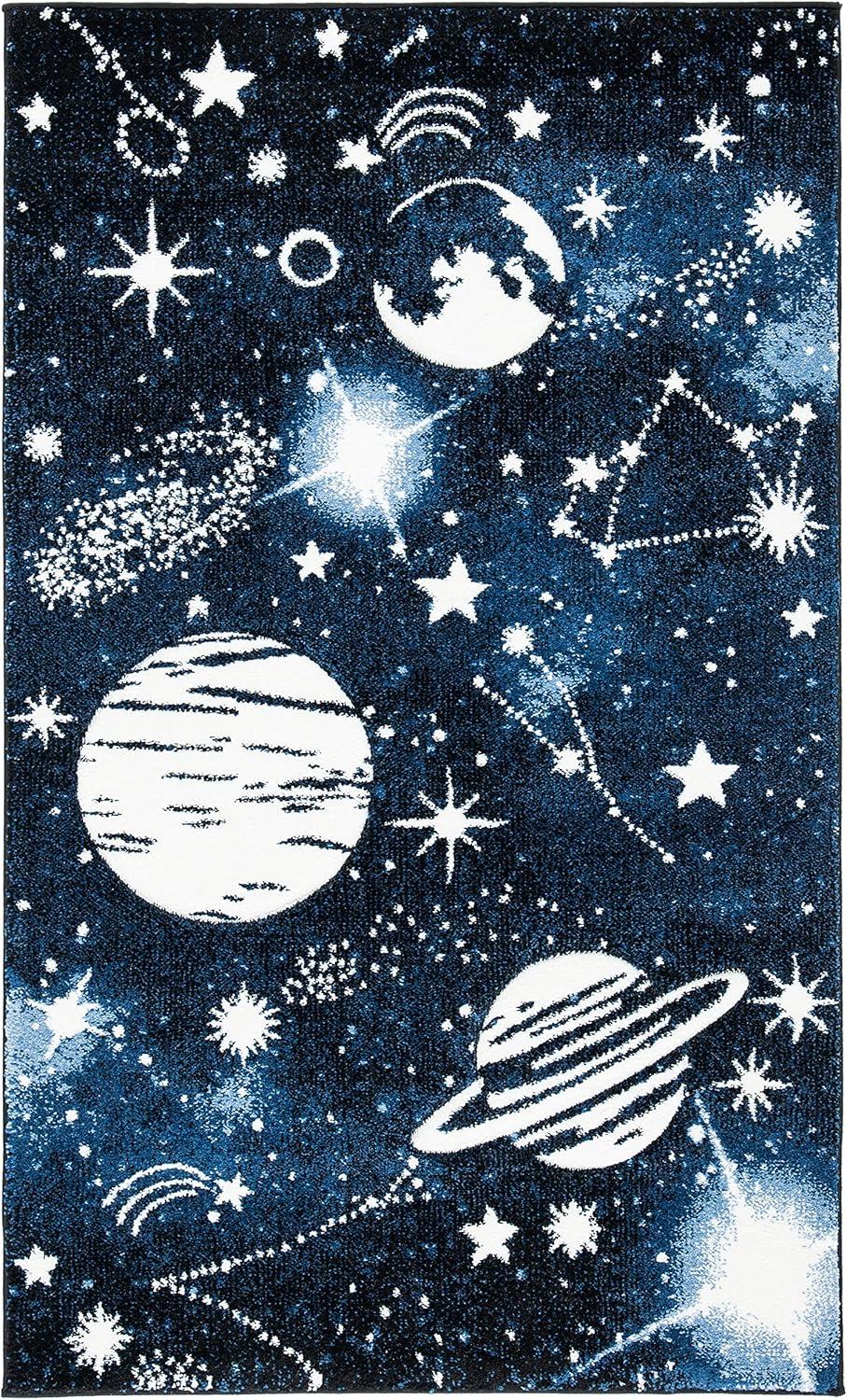 Carousel Kids  CRK122 Loomed Indoor Area Rug - Dark Blue/Light Blue - 2'x3' - Safavieh