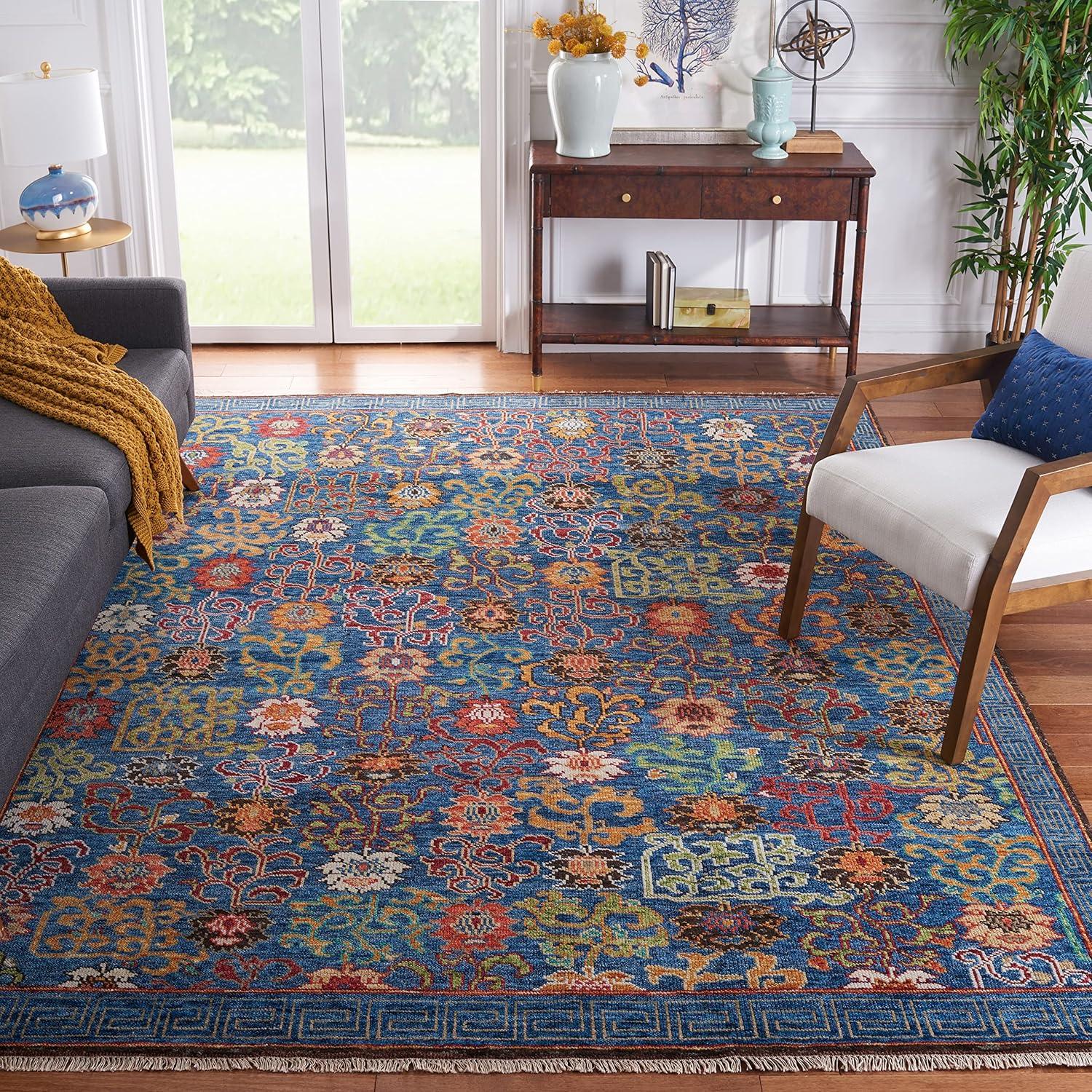 Safavieh Sultanabad Hand Knotted 80% Wool And 20% Cotton Floral Rug
