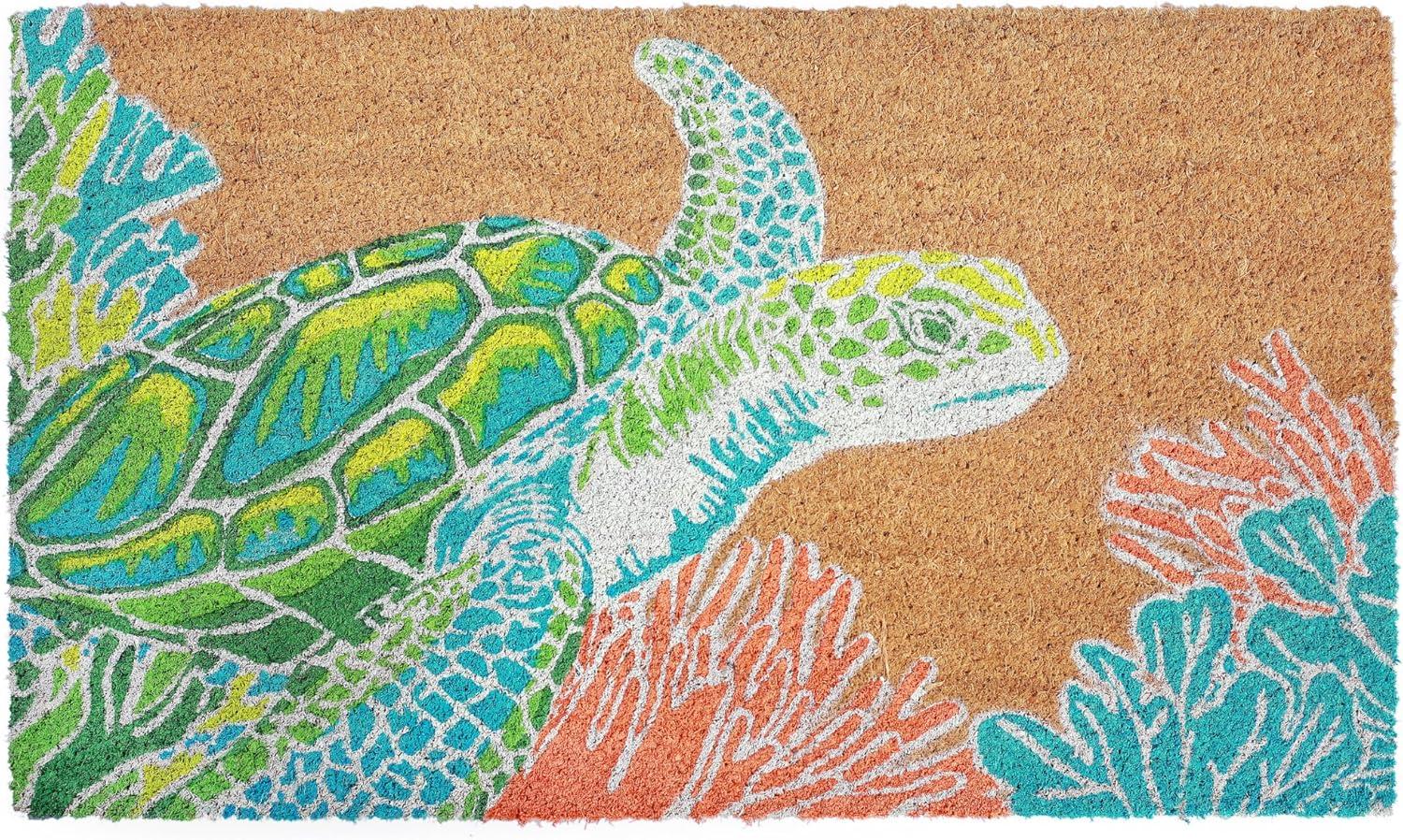 Liora Manne Seaturtle Natural Coir Outdoor Doormat 24 x 36