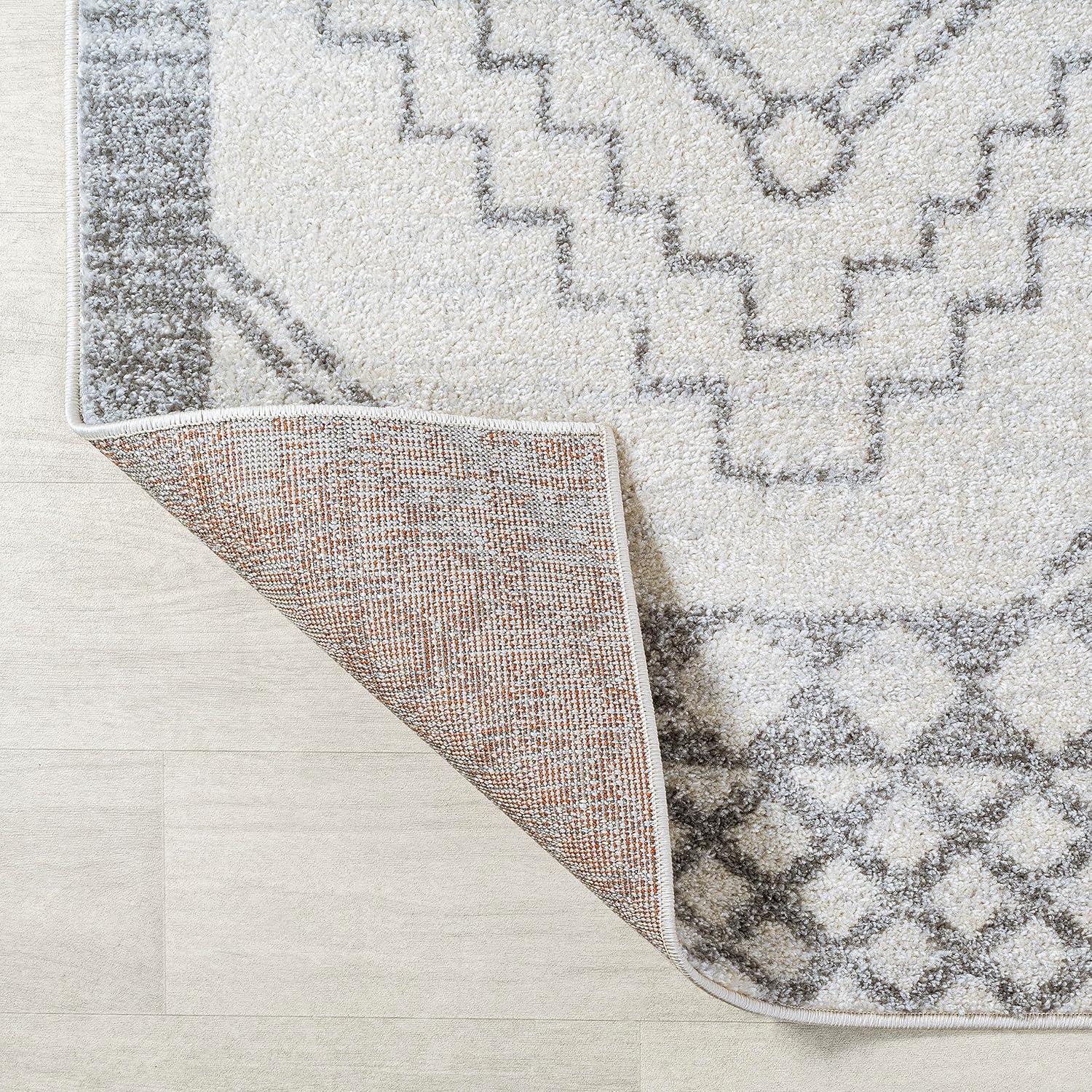 JONATHAN Y Amir Moroccan Beni Souk Cream/Gray 8 ft. x 10 ft. Area Rug