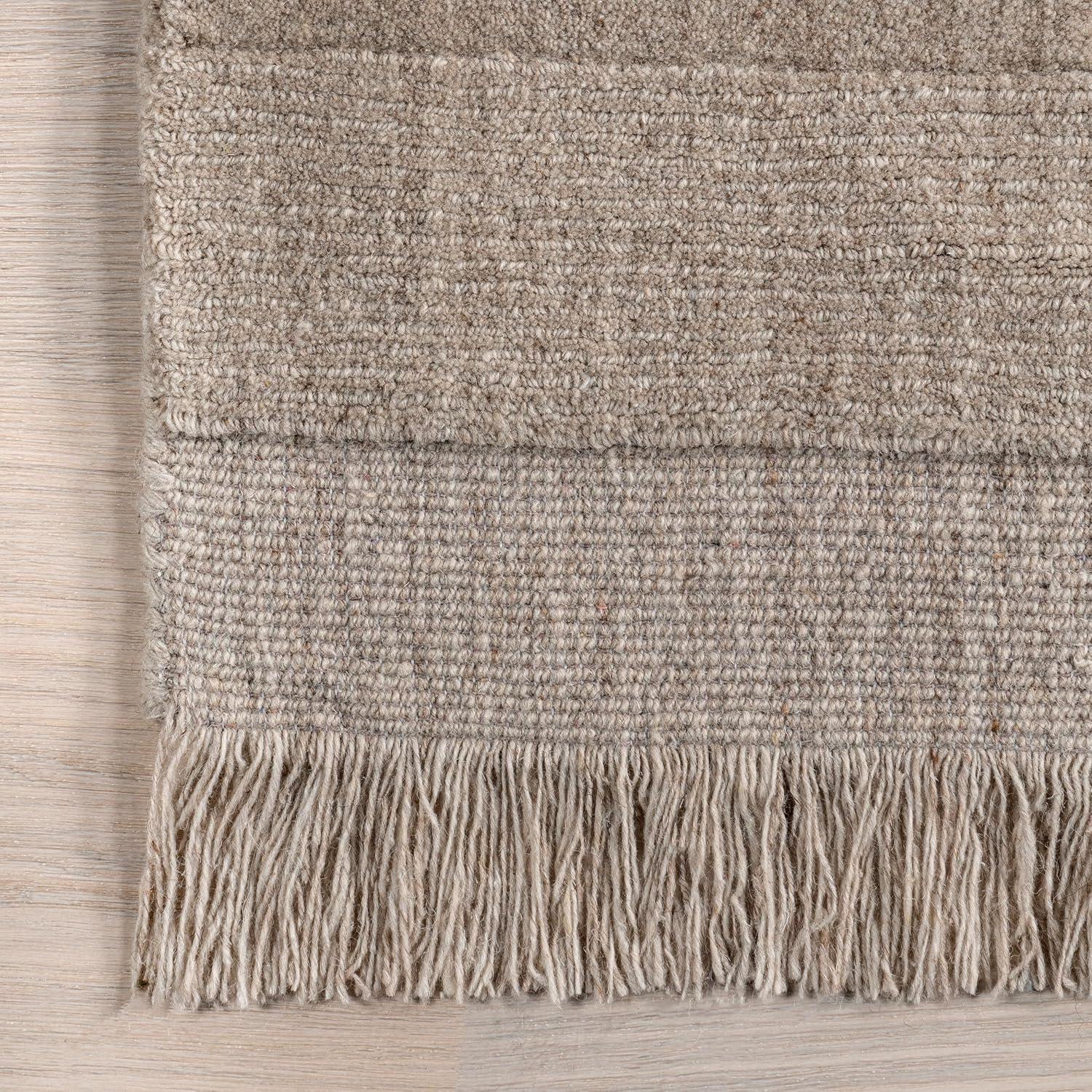 Nuloom Arrel Speckled Wool-Blend Area Rug, 4' x 6', Brick