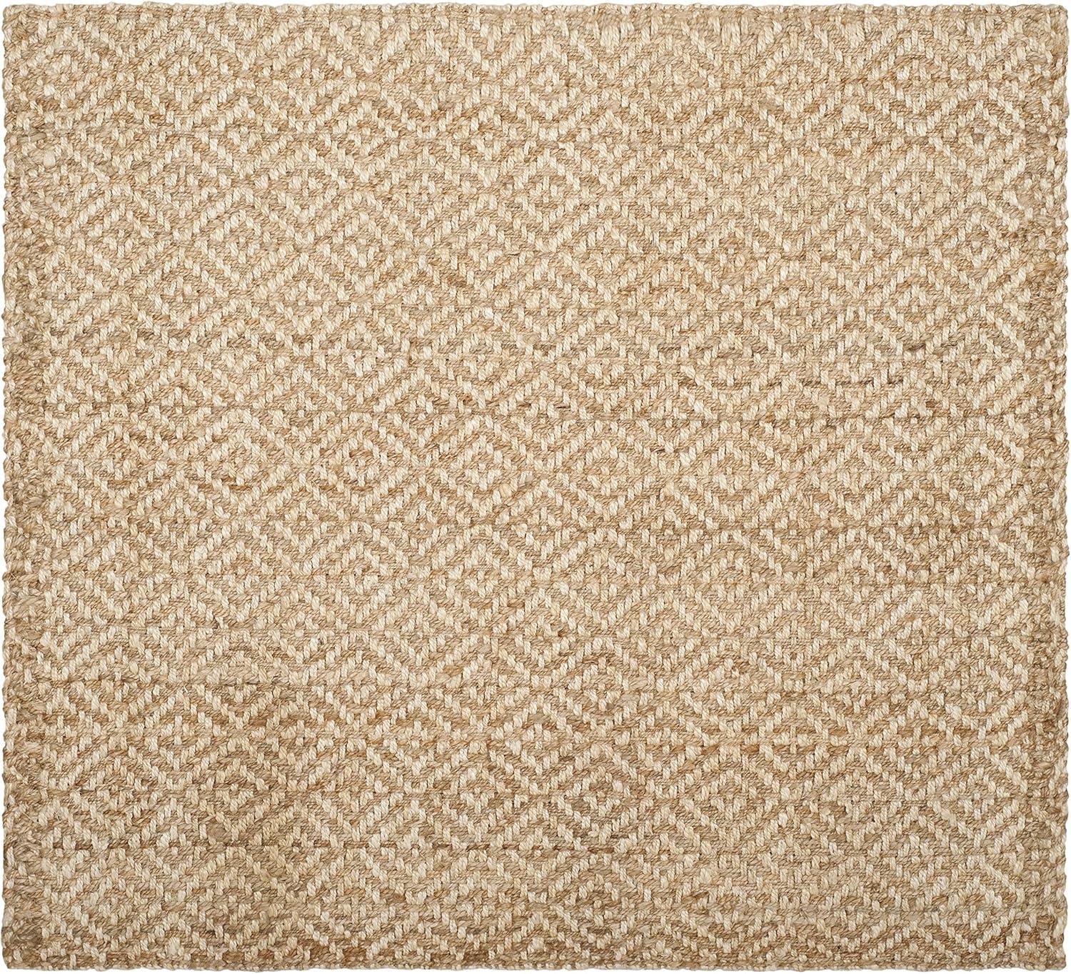 Natural Fiber NF261 Hand Woven Indoor Area Rug - Ivory/Natural - 6'x6' - Safavieh