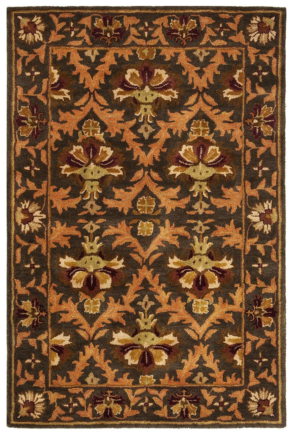 SAFAVIEH Antiquity Diarmait Oriental Wool Area Rug, Sage/Gold, 4' x 6'