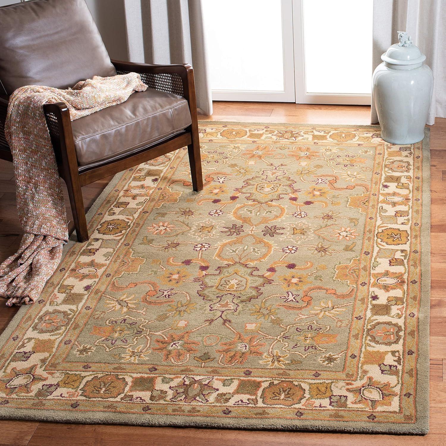 Heritage Ivory & Beige Hand-Tufted Wool Area Rug - 12' x 18'