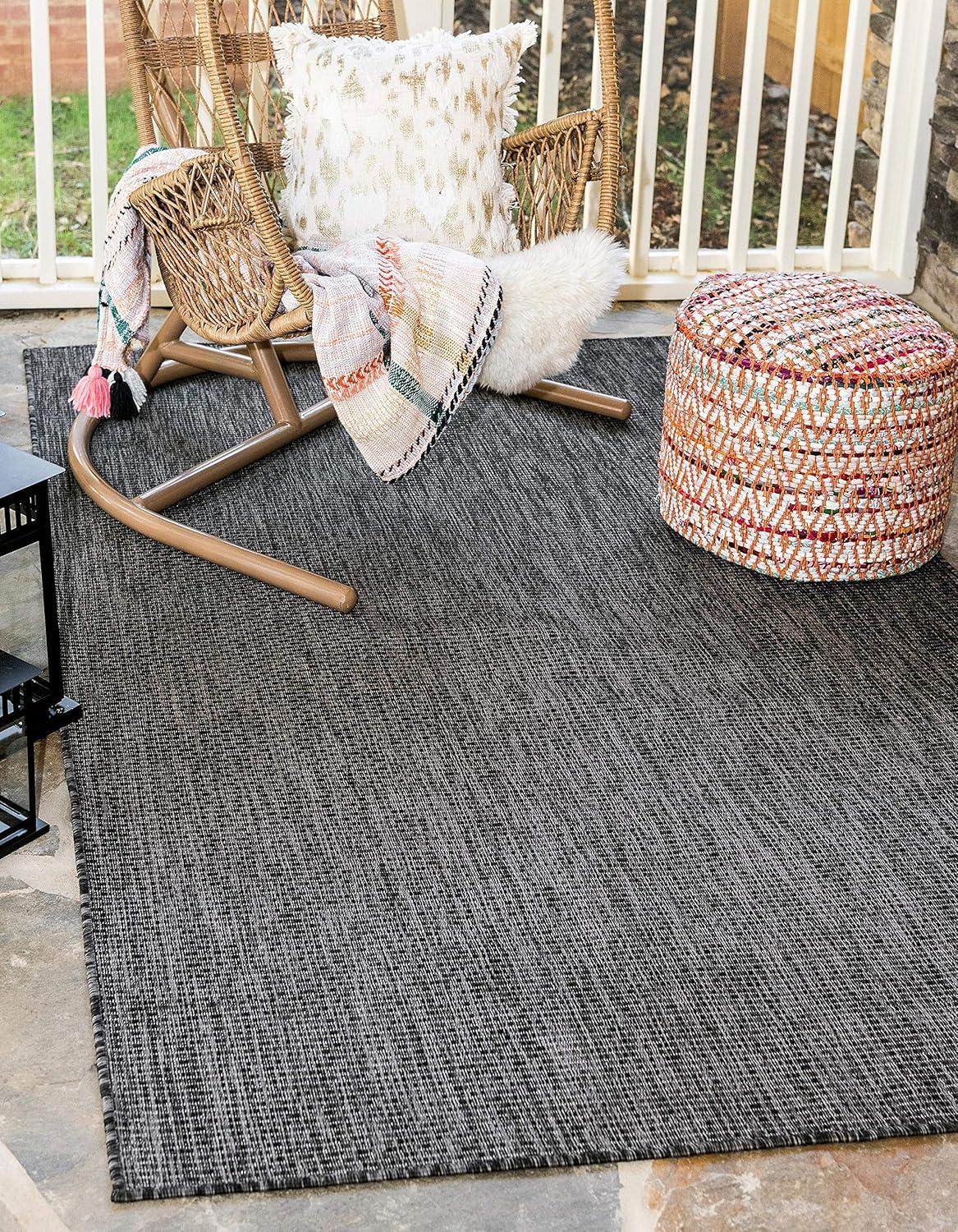 Unique Loom Outdoor Solid Solid Woven Area Rug