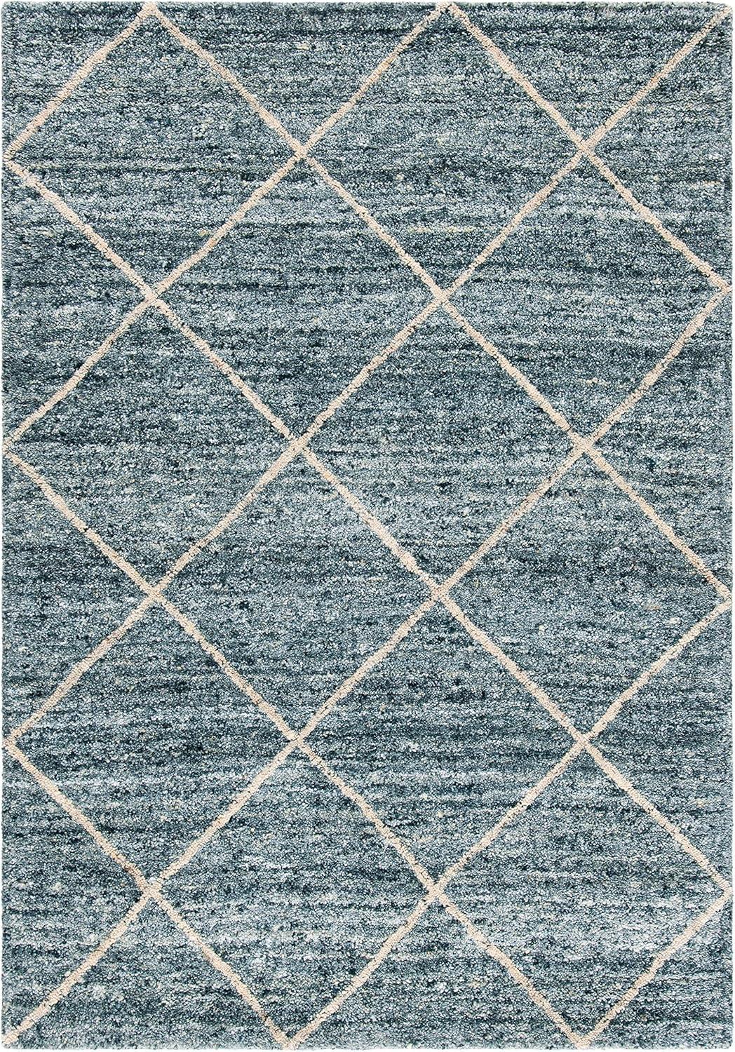 Himalaya HIM423 Handmade Area Rug - 4'x6' - Blue/Gold - Safavieh