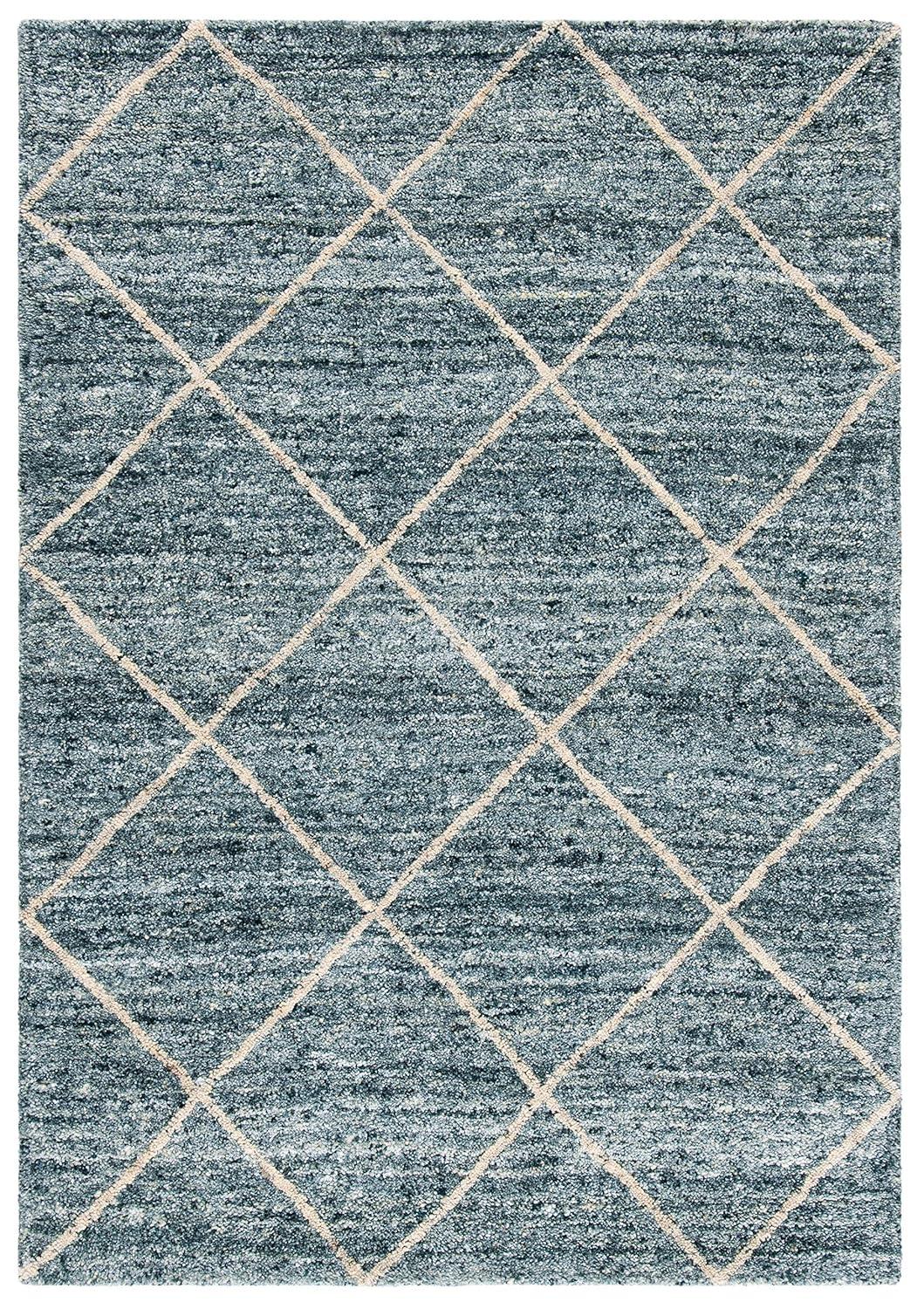Himalaya HIM423 Handmade Area Rug - 4'x6' - Blue/Gold - Safavieh