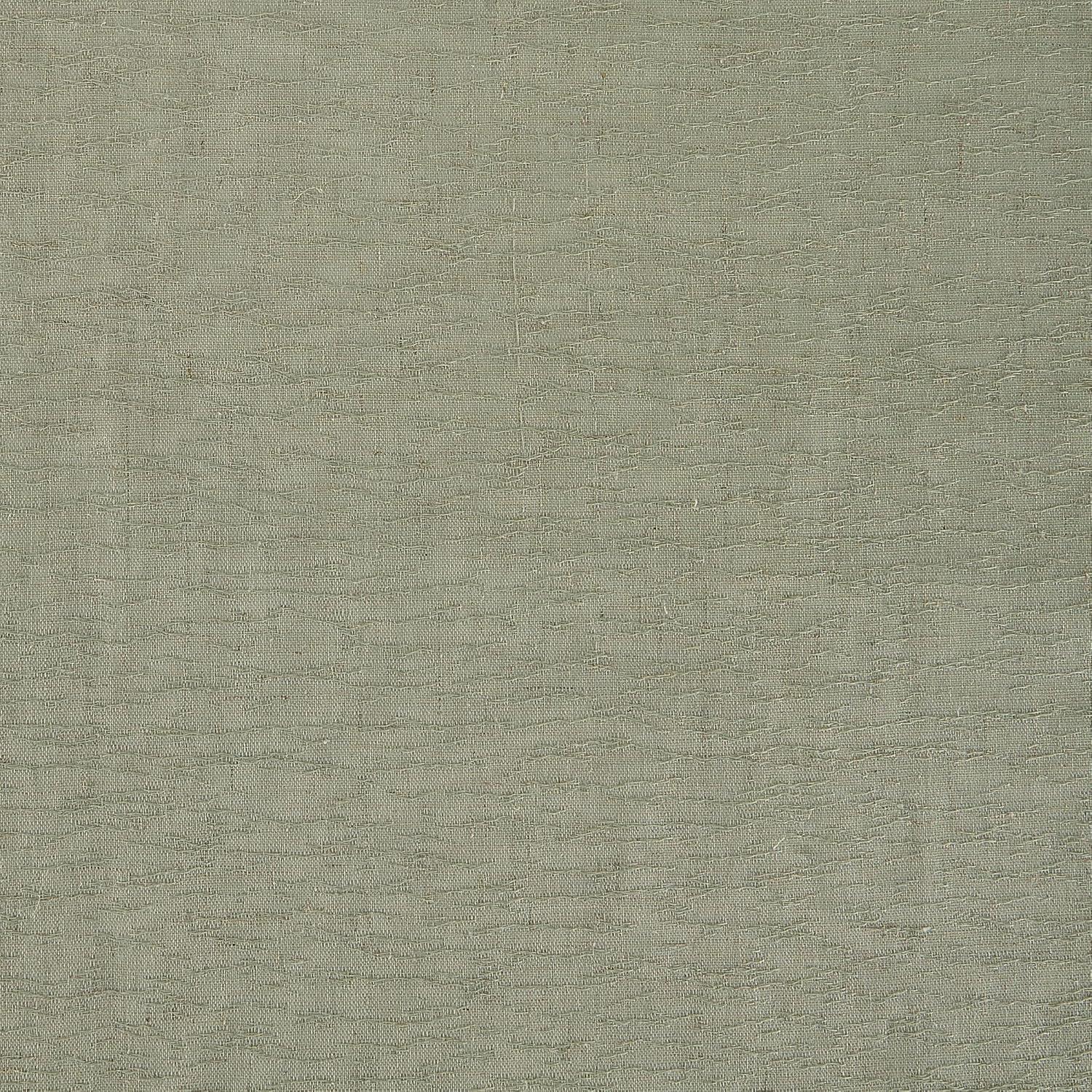 63"x52" Crushed Texture Anti-Dust Sheer Curtain Panel Celadon Green - Clean Window: Modern Linen Rod Pocket