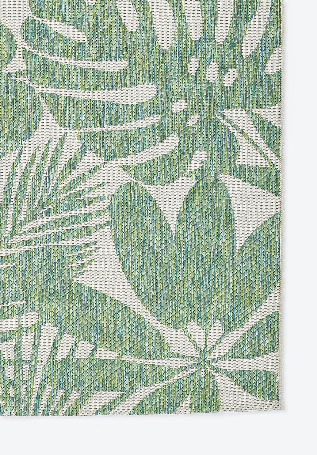 Novogratz Villa Floral Green/White Indoor / Outdoor Area Rug