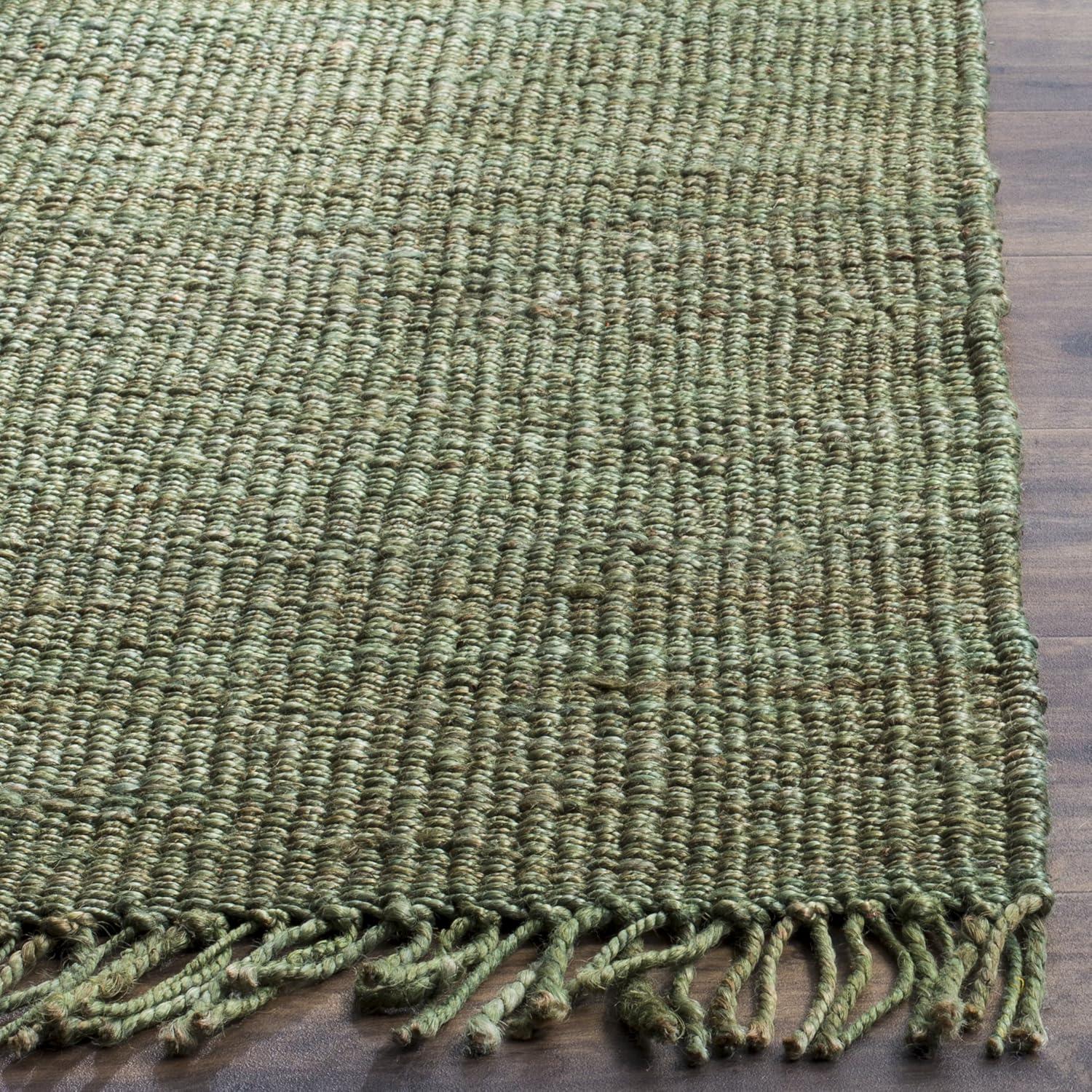 Natural Fiber NF368 Hand Woven Accent Rug - Green - 2'6"x4' - Safavieh.
