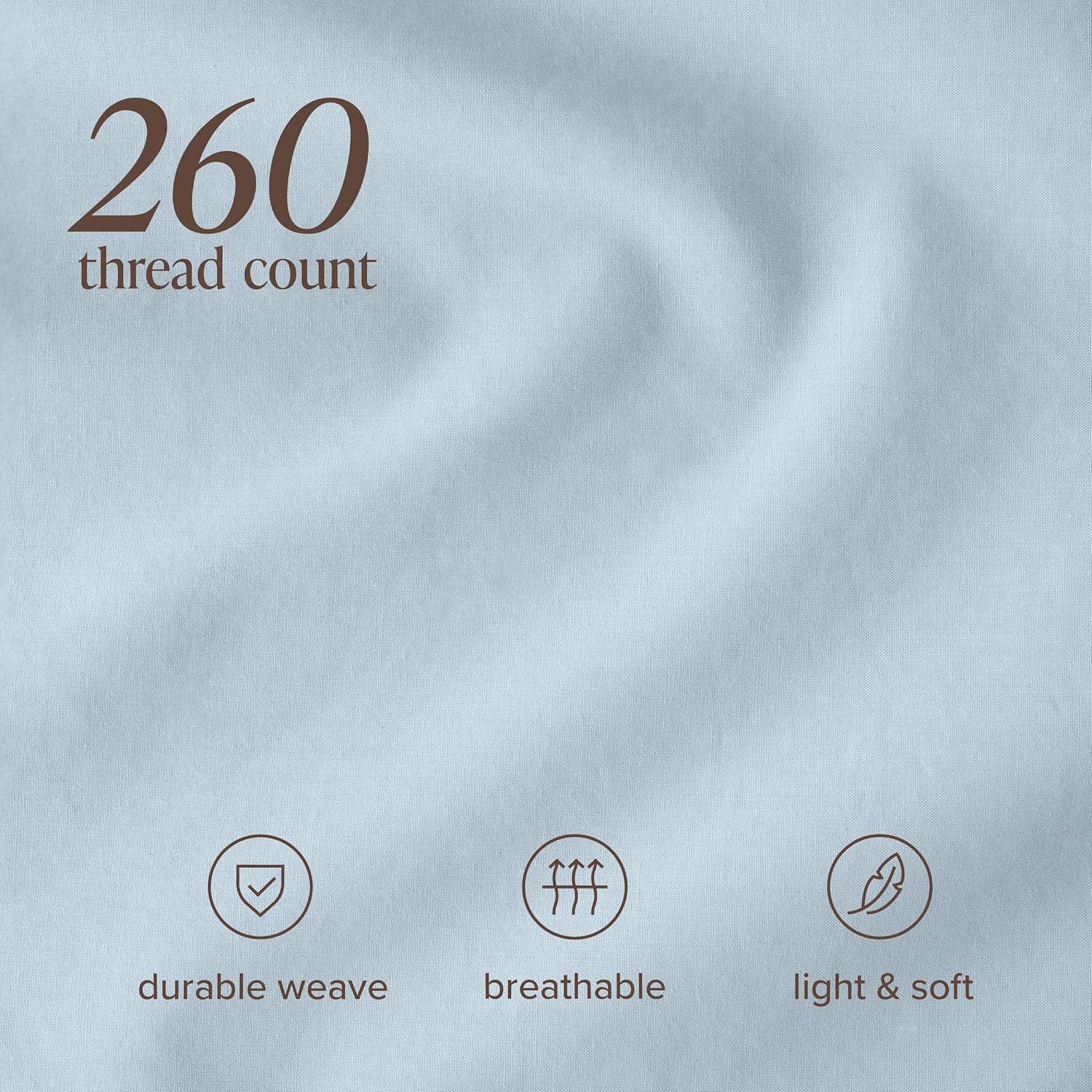 Bare Home 100% Cotton Percale Sheet Set