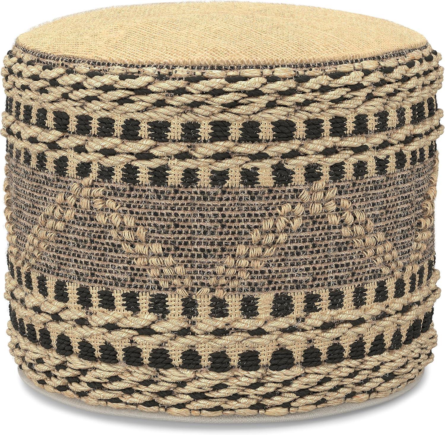 Simpli Home Stella Upholstered Pouf