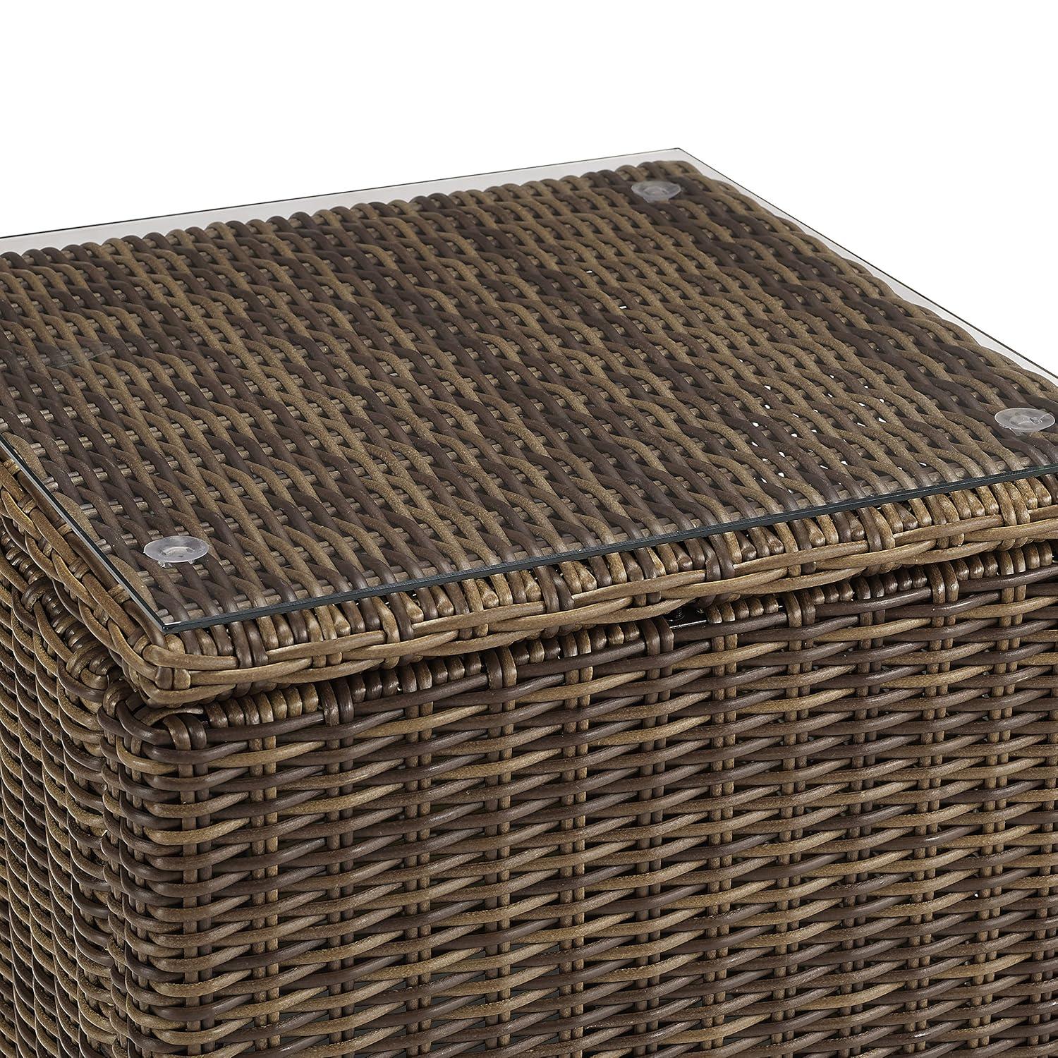 Bradenton Outdoor Wicker Rectangular Side Table - Crosley