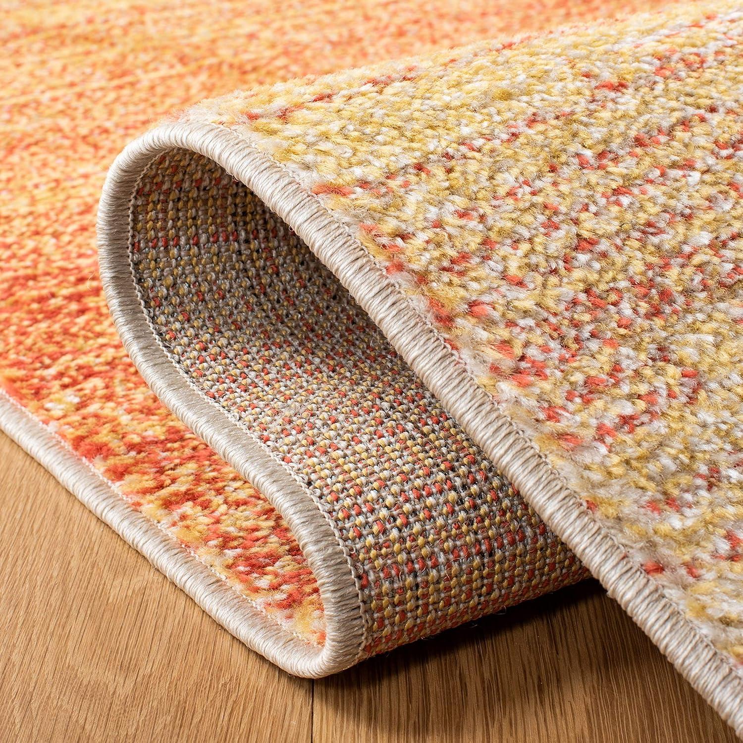 Adirondack ADR142 Machine Made Indoor Area Rug - Orange/Red - 5'-1"x7'-6" - Safavieh
