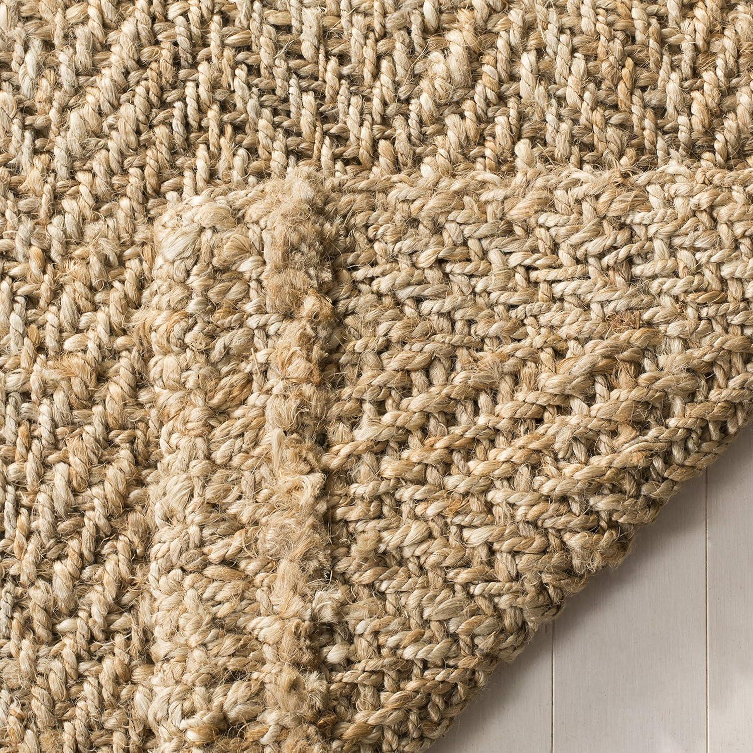 Natural Fiber NF263 Hand Woven Indoor Area Rug - Natural - 8' Round - Safavieh.