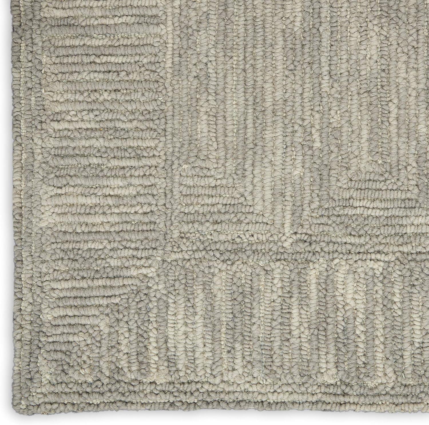 Nourison Vail Contemporary Indoor Area Rug Grey 8'3" x 11'6"