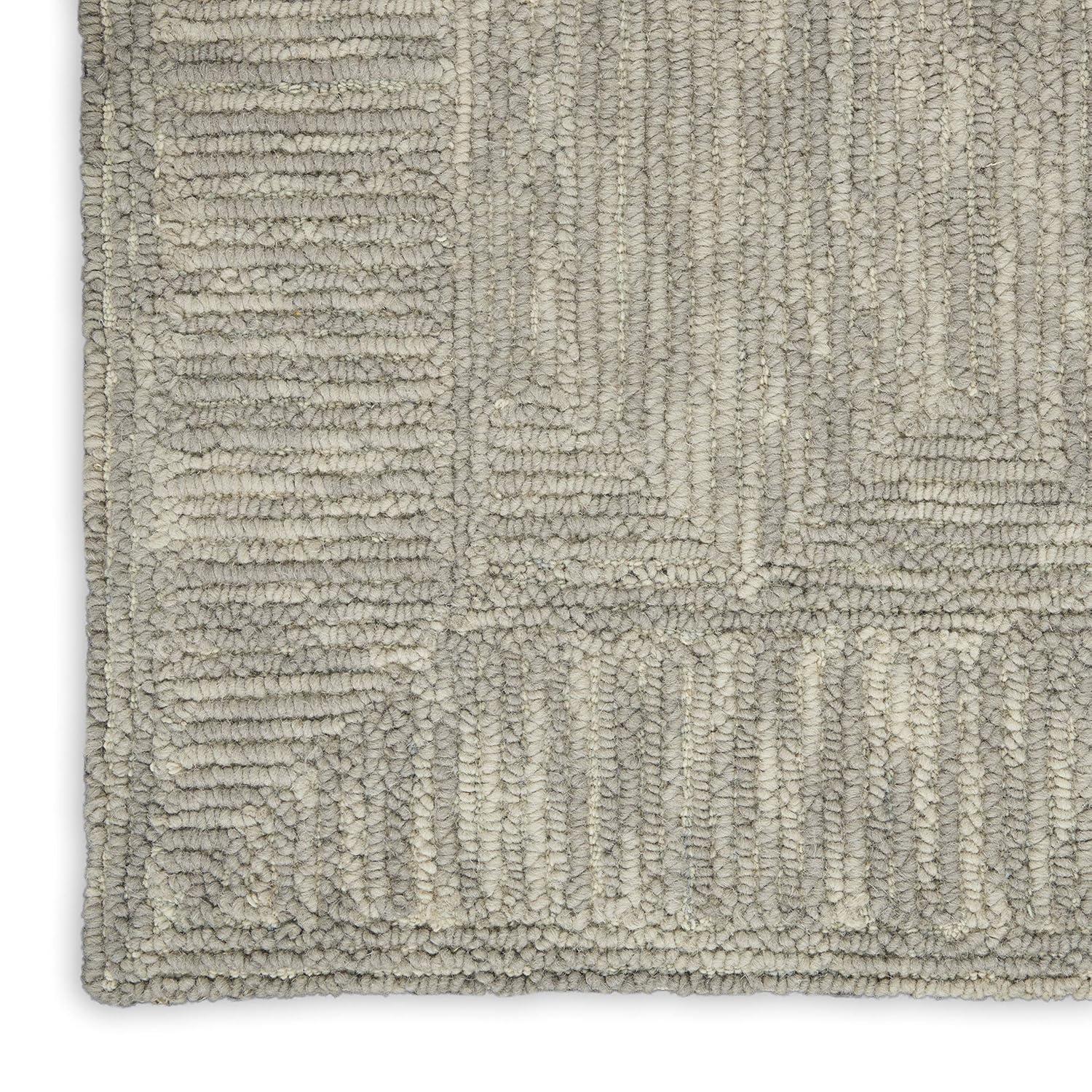 Nourison Vail Contemporary Indoor Area Rug Grey 8'3" x 11'6"