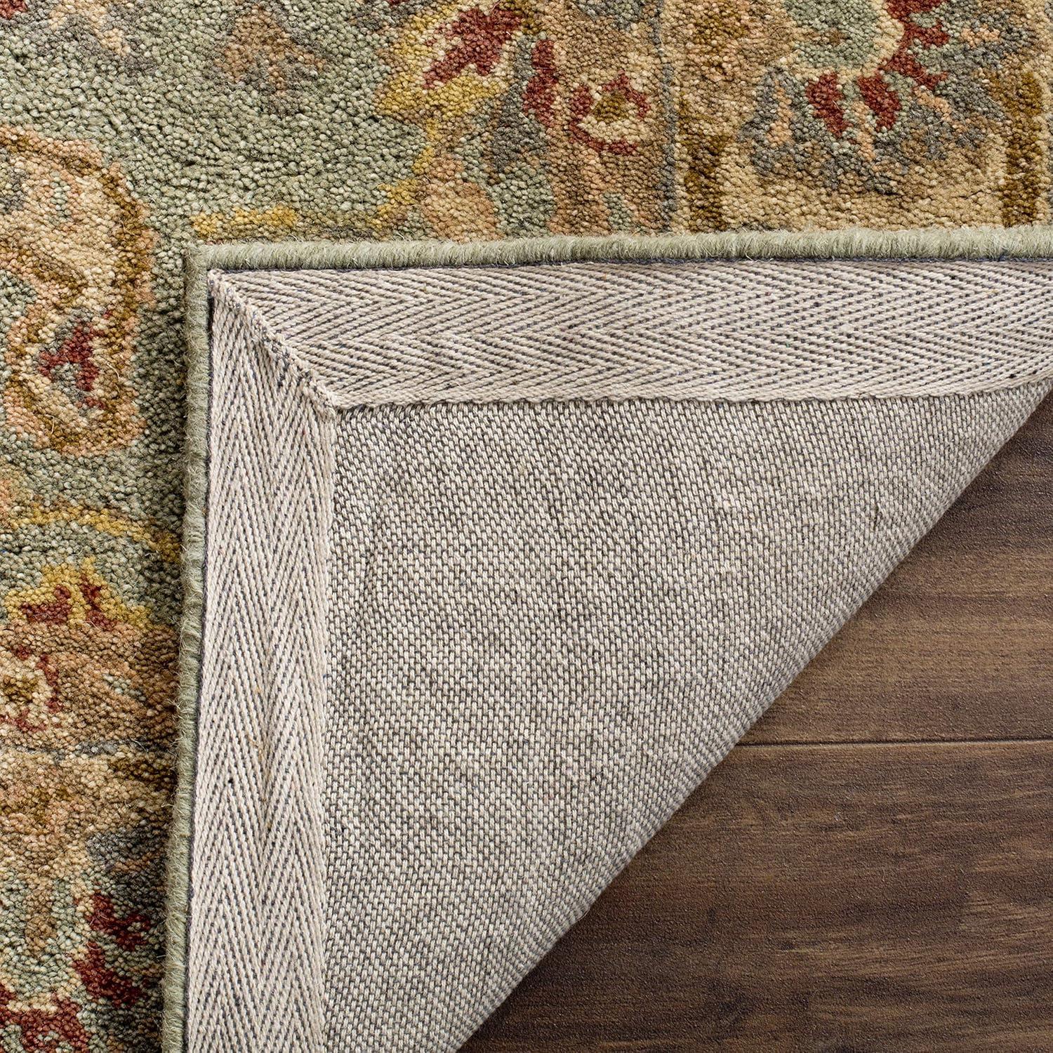 Antiquity AT311 Hand Tufted Accent Rug - Teal/Beige - 2'3"x4' - Safavieh.