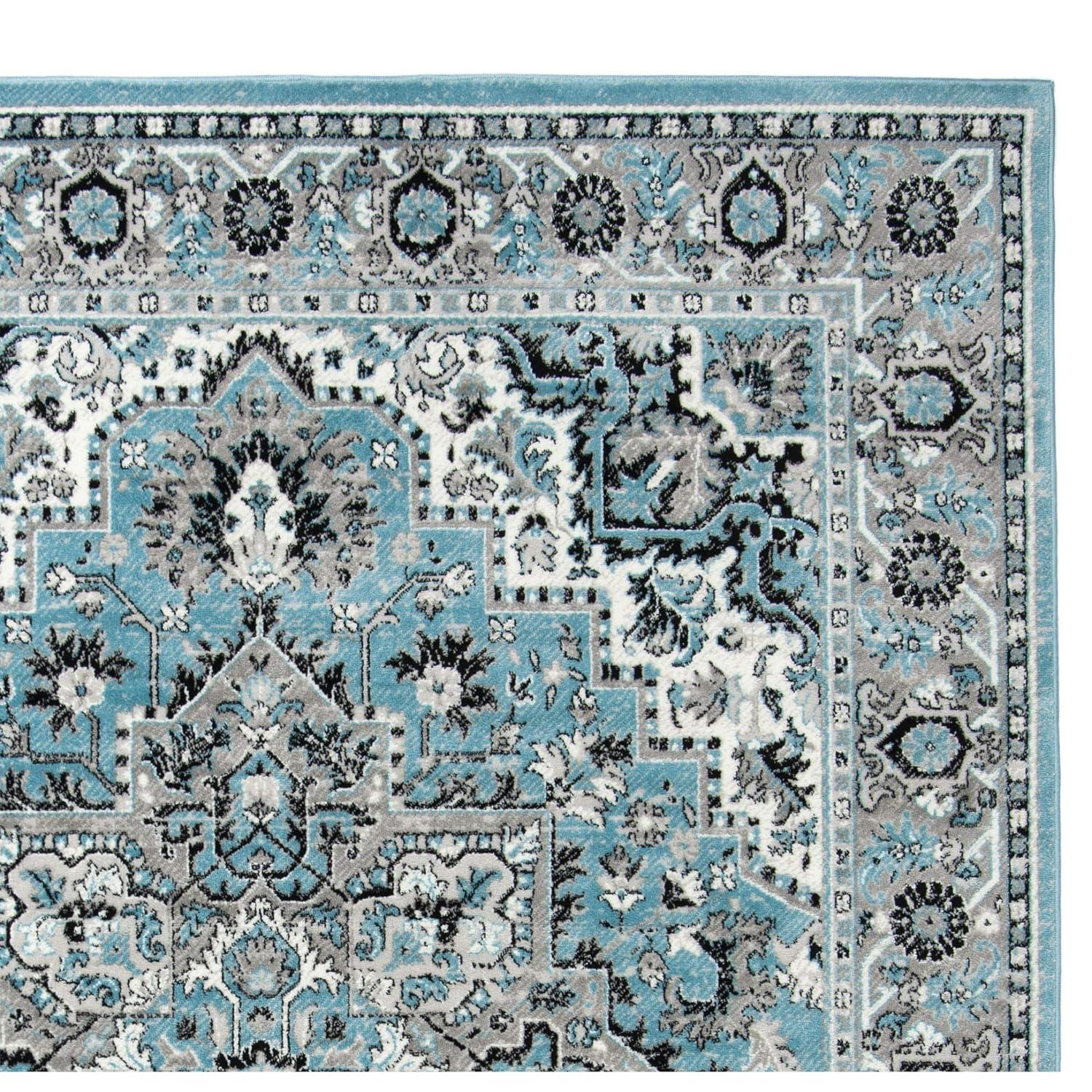 SAFAVIEH Skyler Collection SKY126M Blue / Ivory Rug