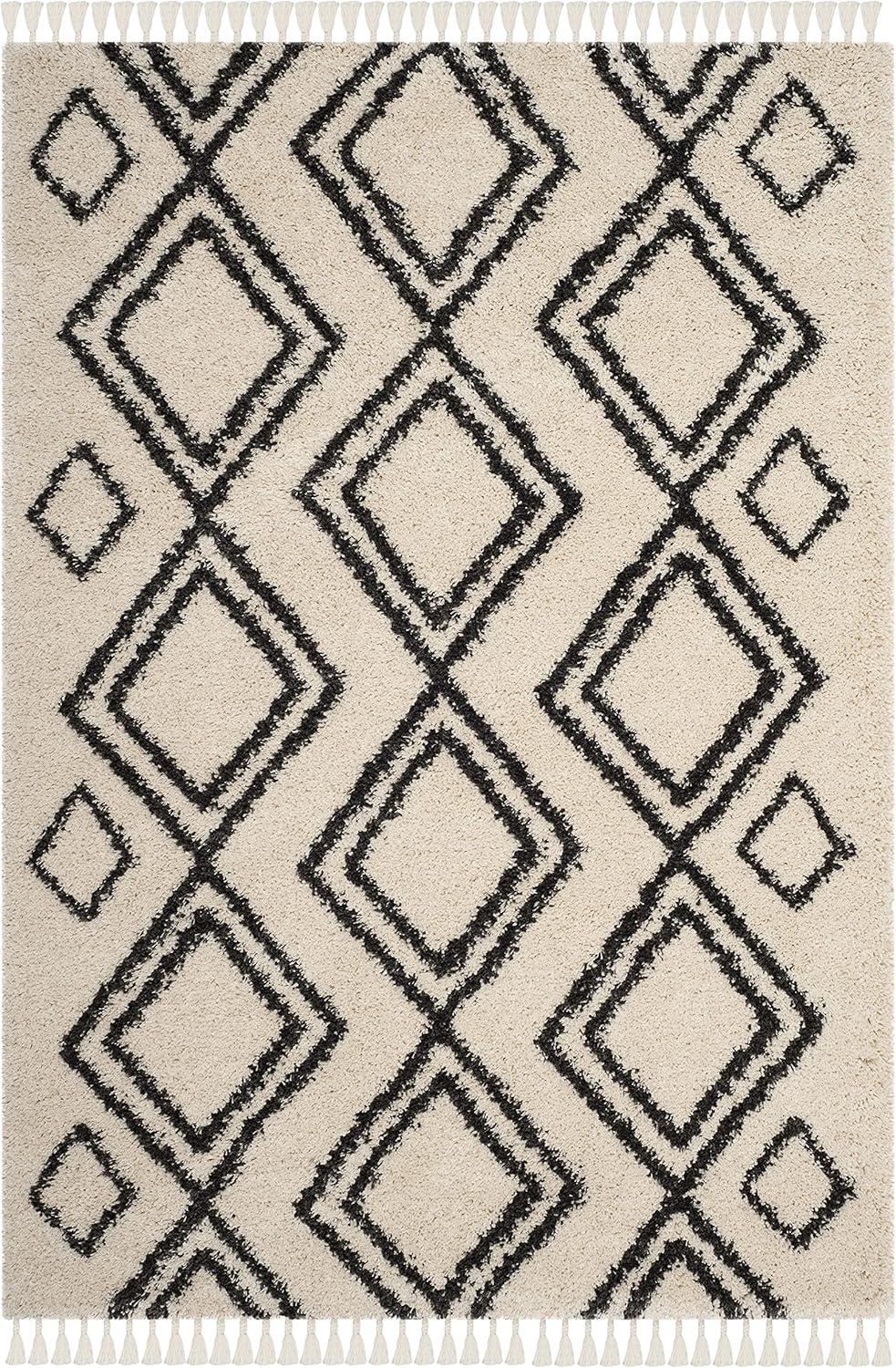 Moroccan Fringe Shag MFG247 Power Loomed Area Rug  - Safavieh