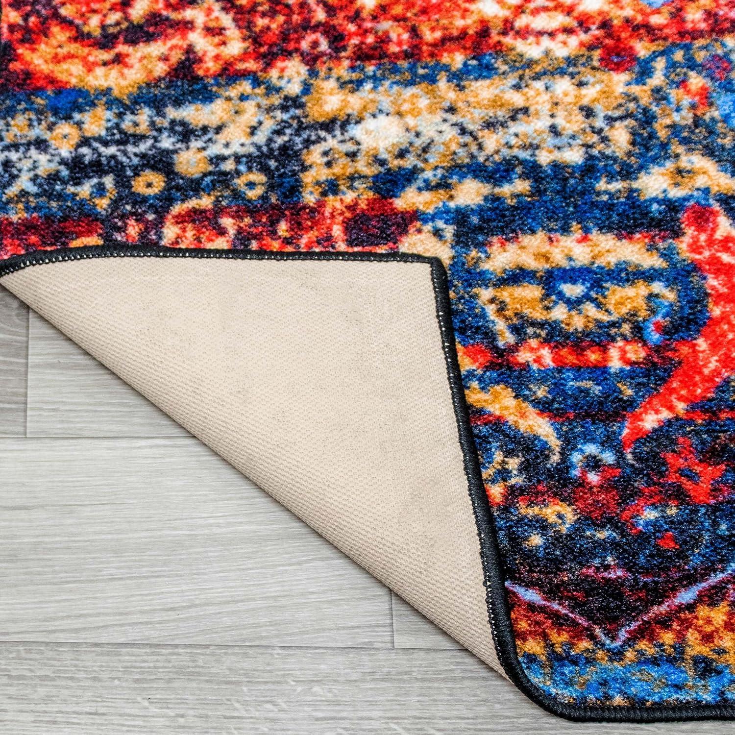 Bohemian Rustic Medallion Indoor Runner or Area Rug