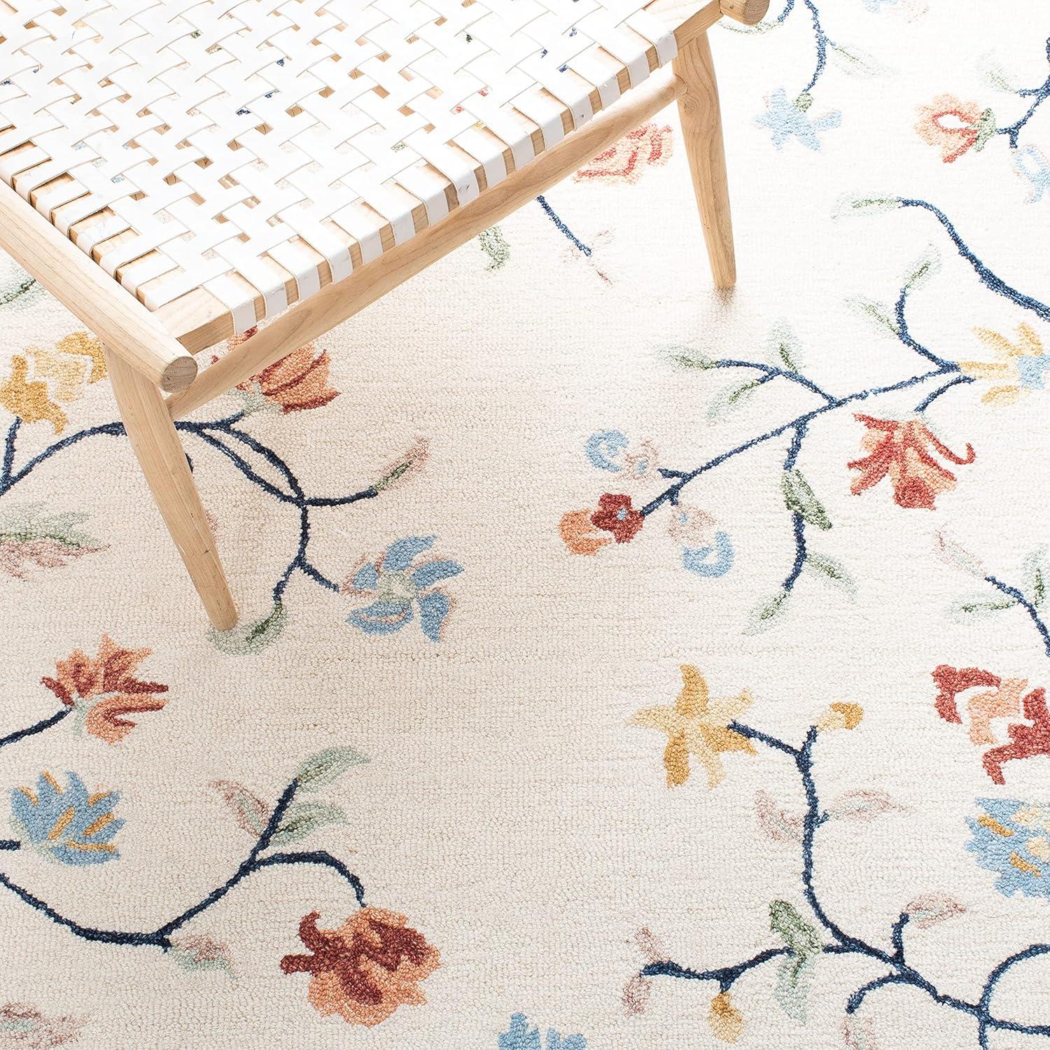 Metro MET120 Hand Tufted Area Rug - Ivory/Blue - 8'x10' - Safavieh.