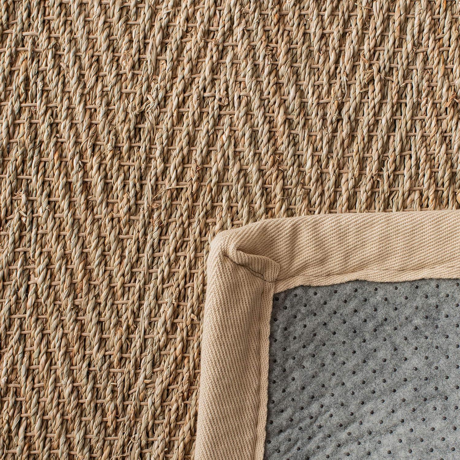 Deschamps Natural Fiber Seagrass Solid Color Rug