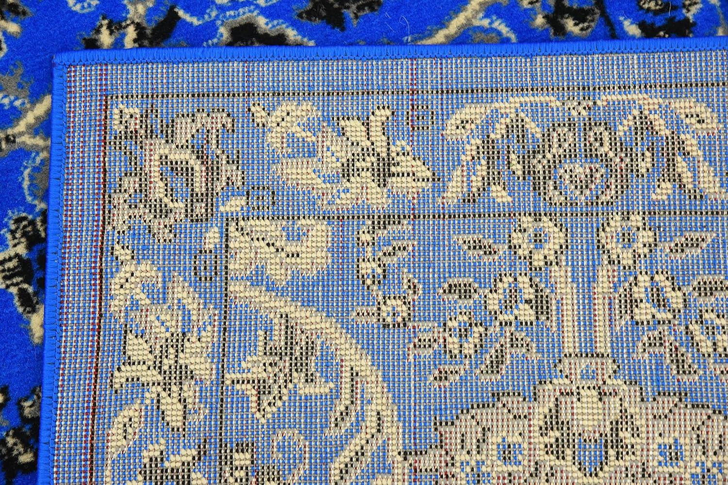 Unique Loom 2' 2 x 8' 2 Sialk Hill Washington Black Area Rug