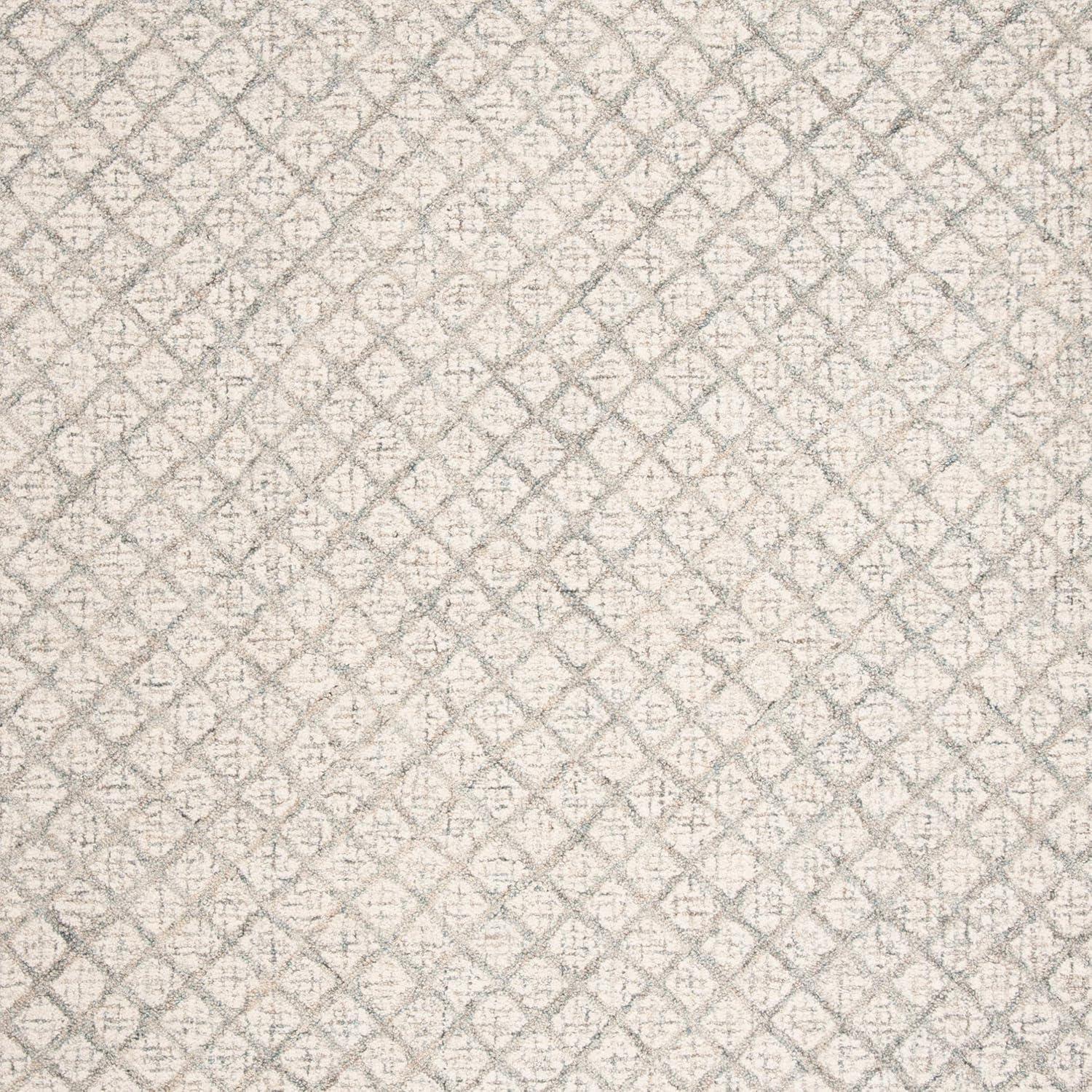 Abstract ABT203 Handmade Indoor Area Rug - Ivory/Grey - 8'x10' - Safavieh