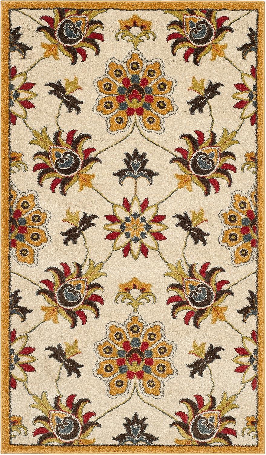 SAFAVIEH Newbury Collection NWB8701-1220 Ivory / Gold Rug