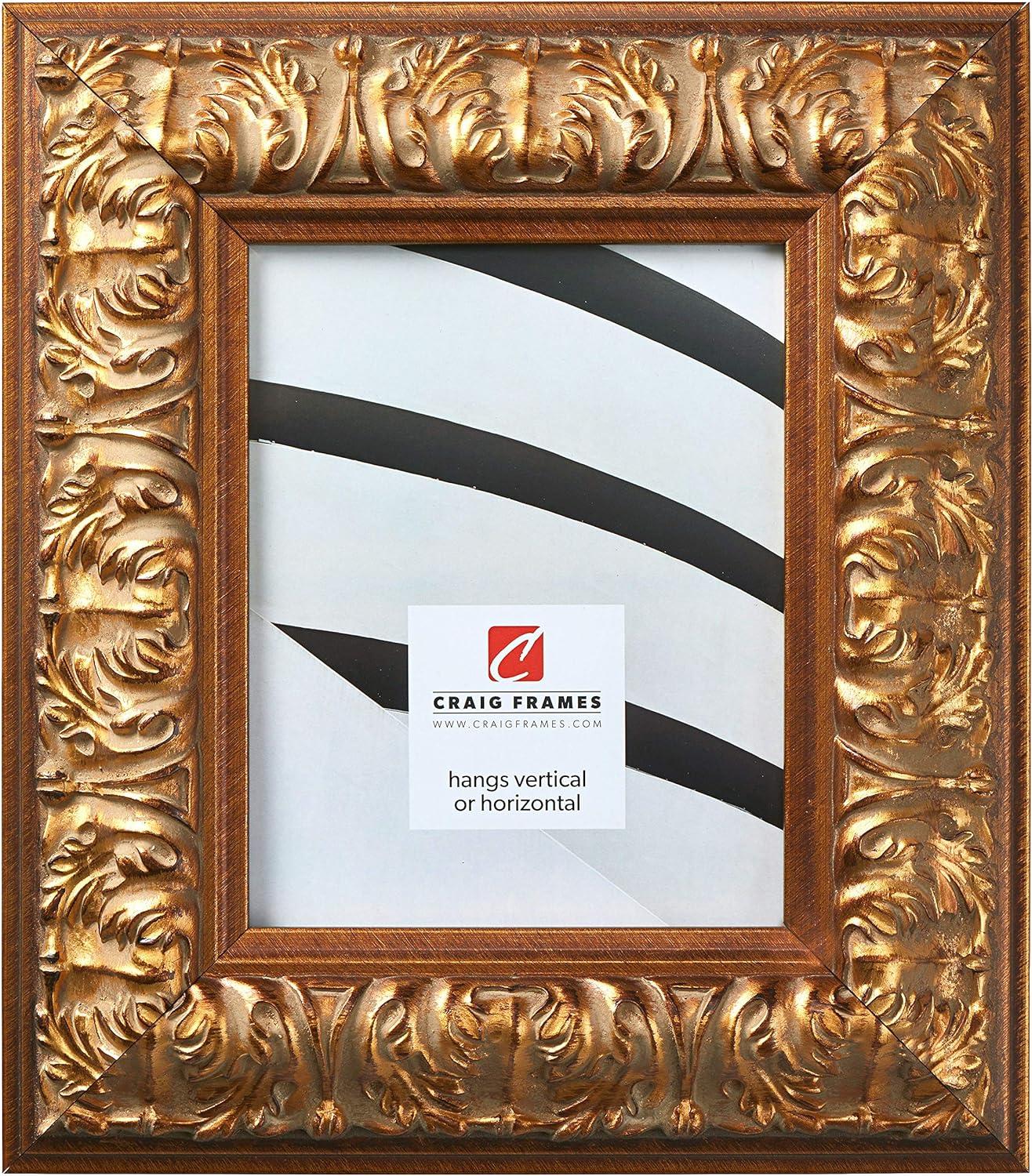 Barroco 24x36 inch Antique Gold Single Image Picture Frame