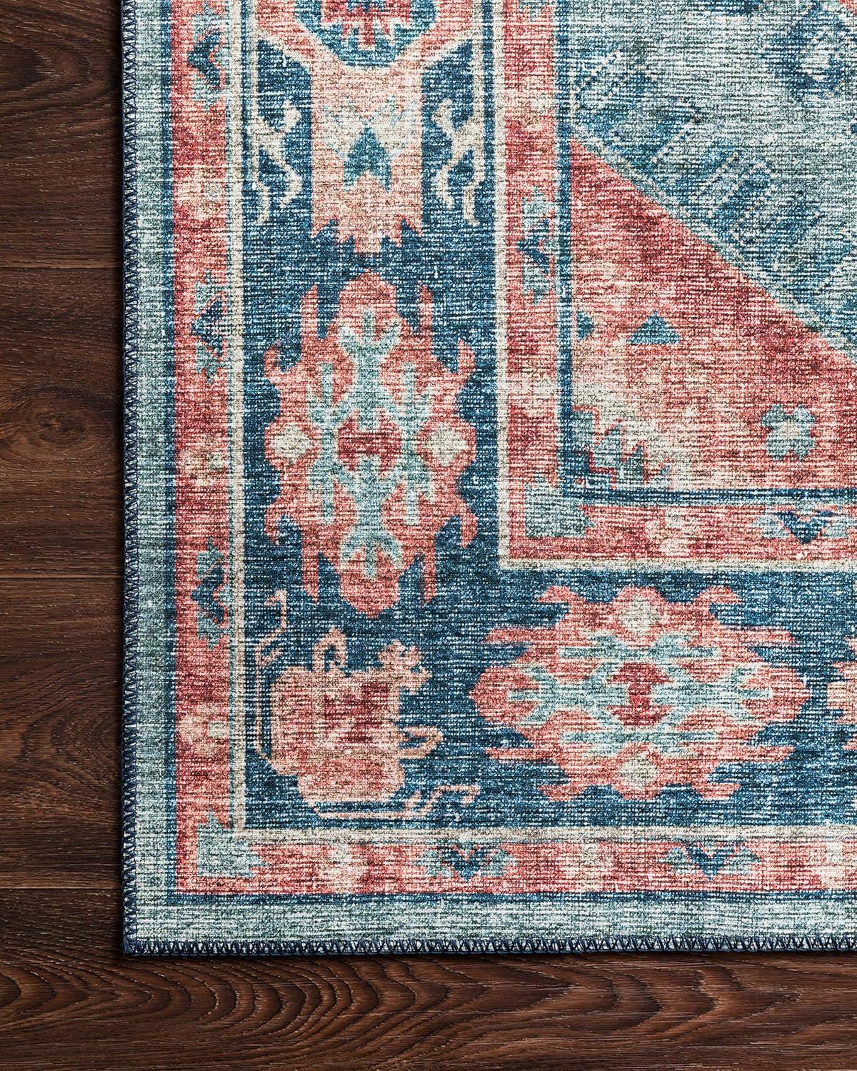 Loloi II Skye Oriental Turquoise / Terracotta Area Rug