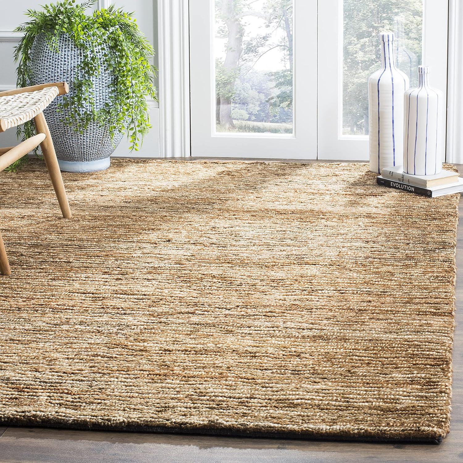 Handmade Natural Jute Rectangular 4' x 6' Rug